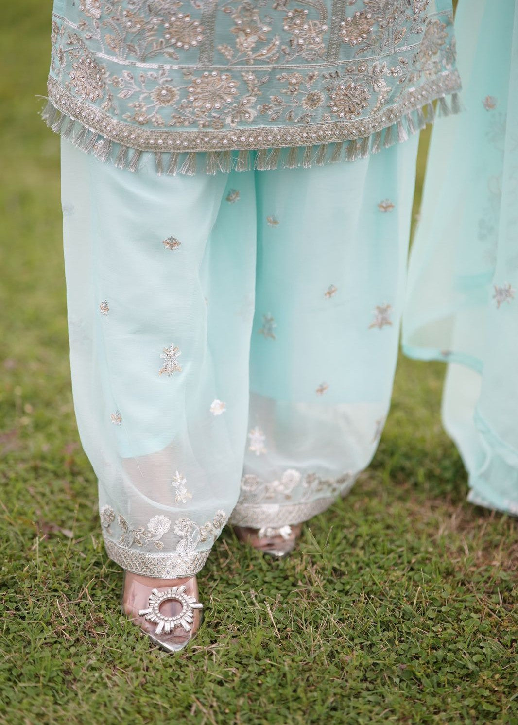 Inaaya Fashion MARJAAN ICE BLUE Women 3pcs