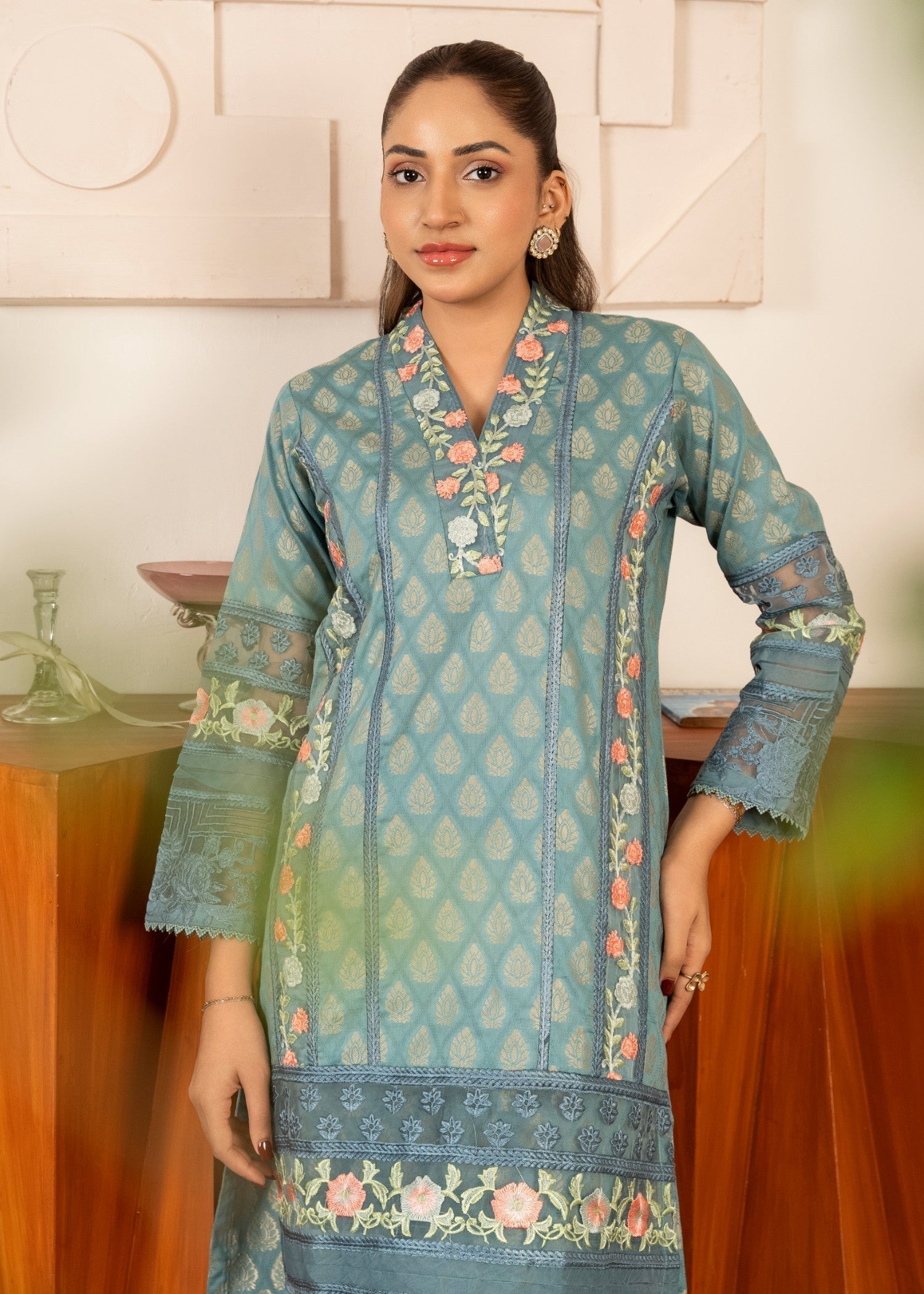 Sahibas By Mirza Jehanara Blue Women 2pcs