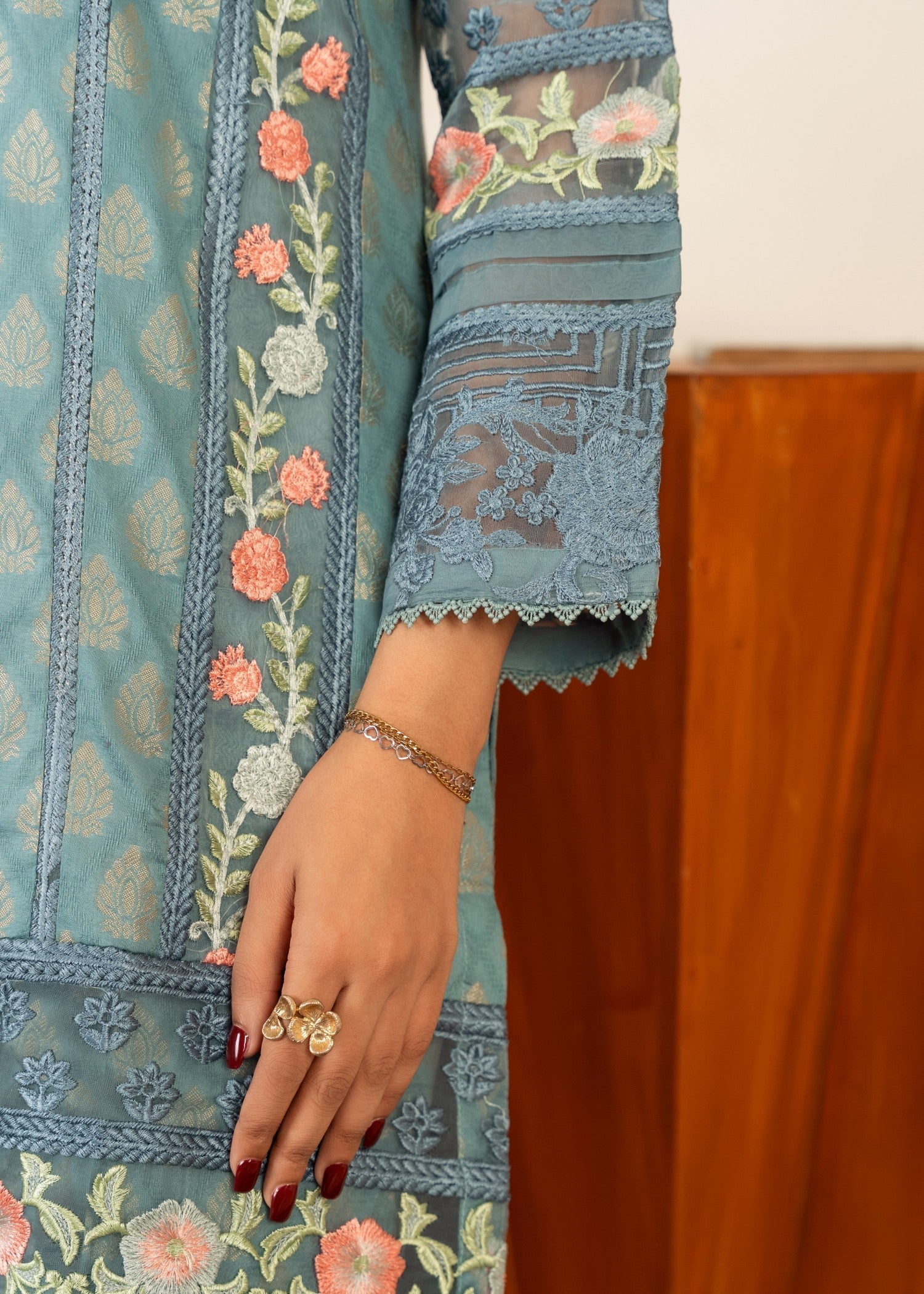 Sahibas By Mirza Jehanara Blue Women 2pcs