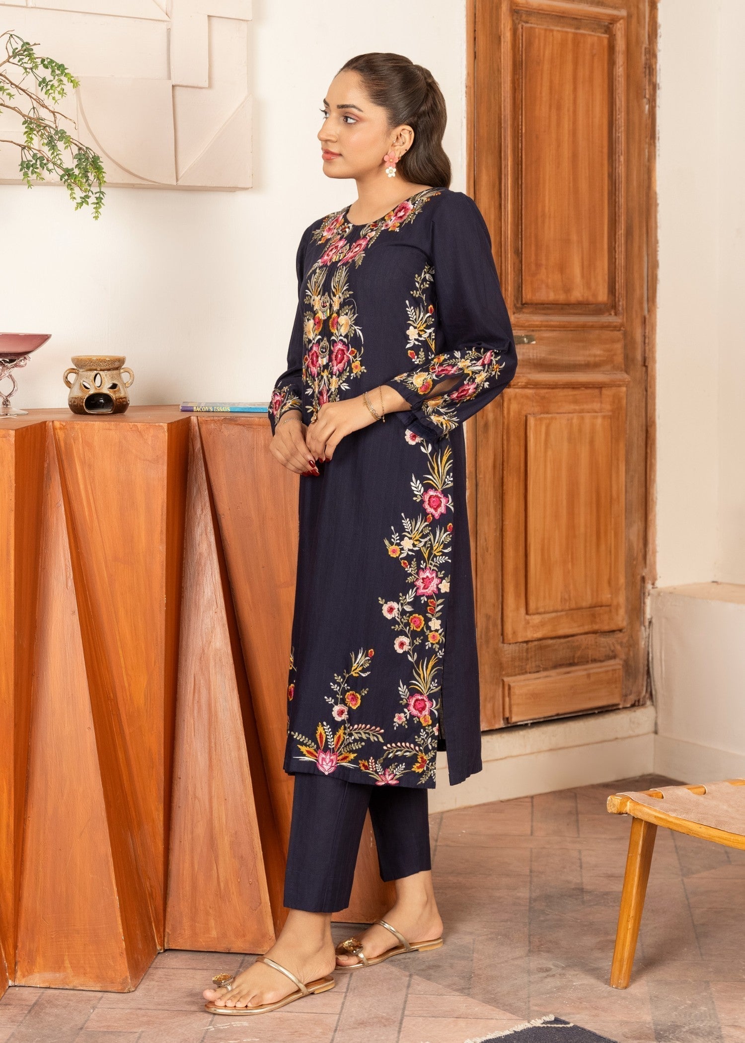 Sahibas By Mirza Gulbahaar Navy Women 2pcs