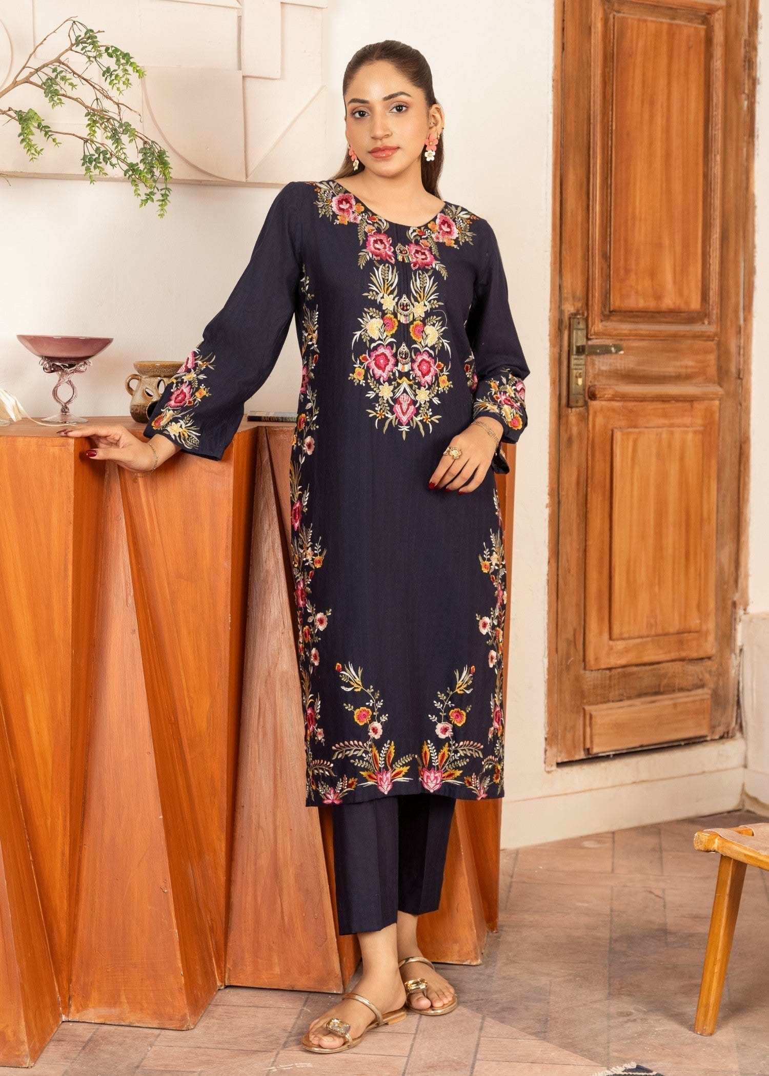 Sahibas By Mirza Gulbahaar Navy Women 2pcs
