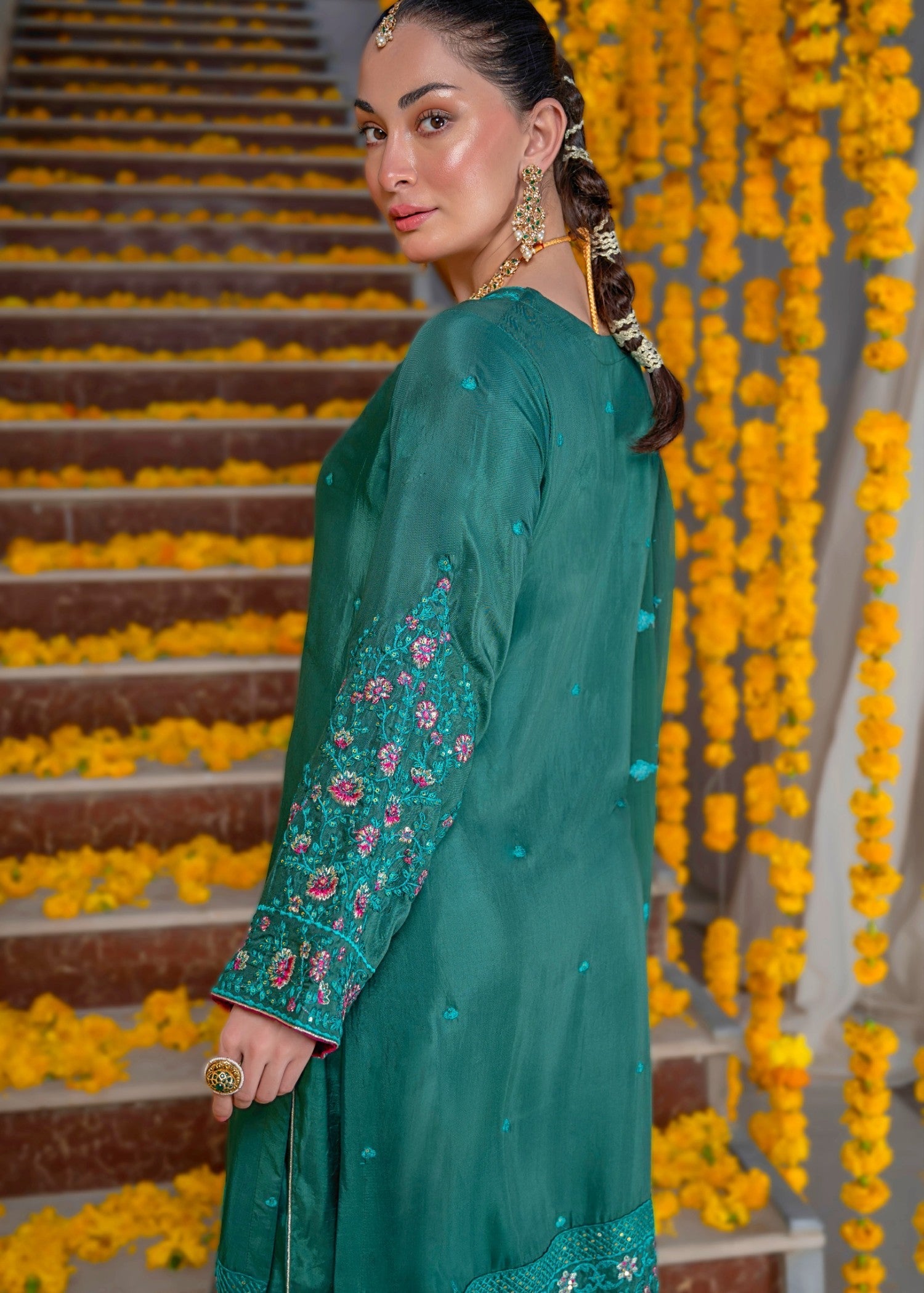 Meeraki GRACIE GREEN Women 3pcs