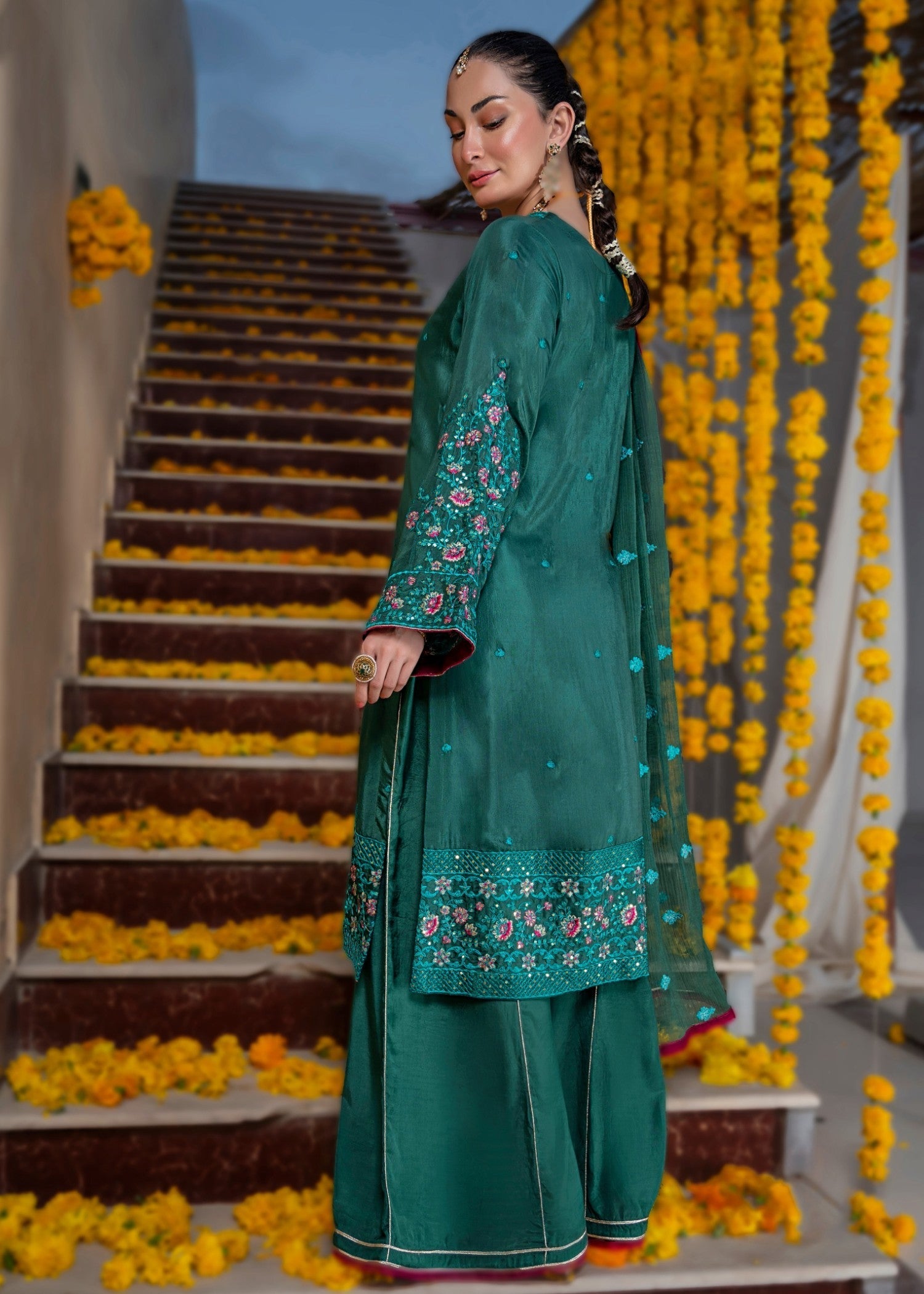 Meeraki GRACIE GREEN Women 3pcs