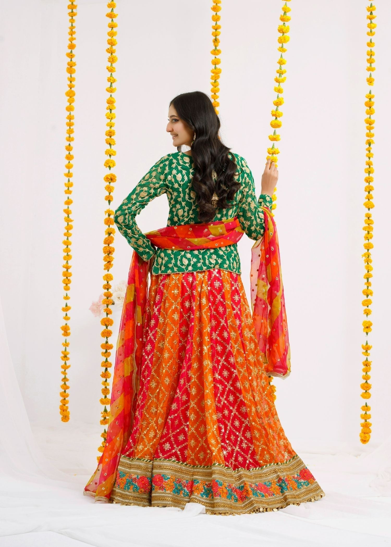 Ayesha Closet Ruby Greenish Crush Women 3pcs