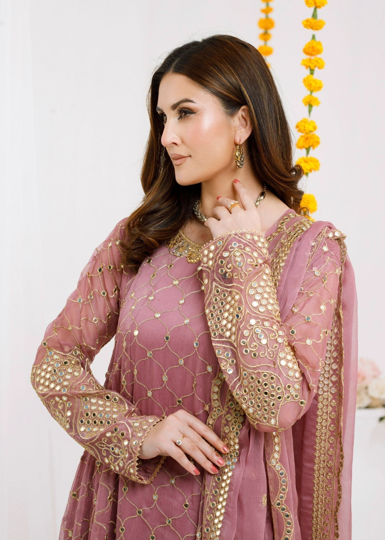 Ayesha Closet Safina Mauve Softness Women 3pcs