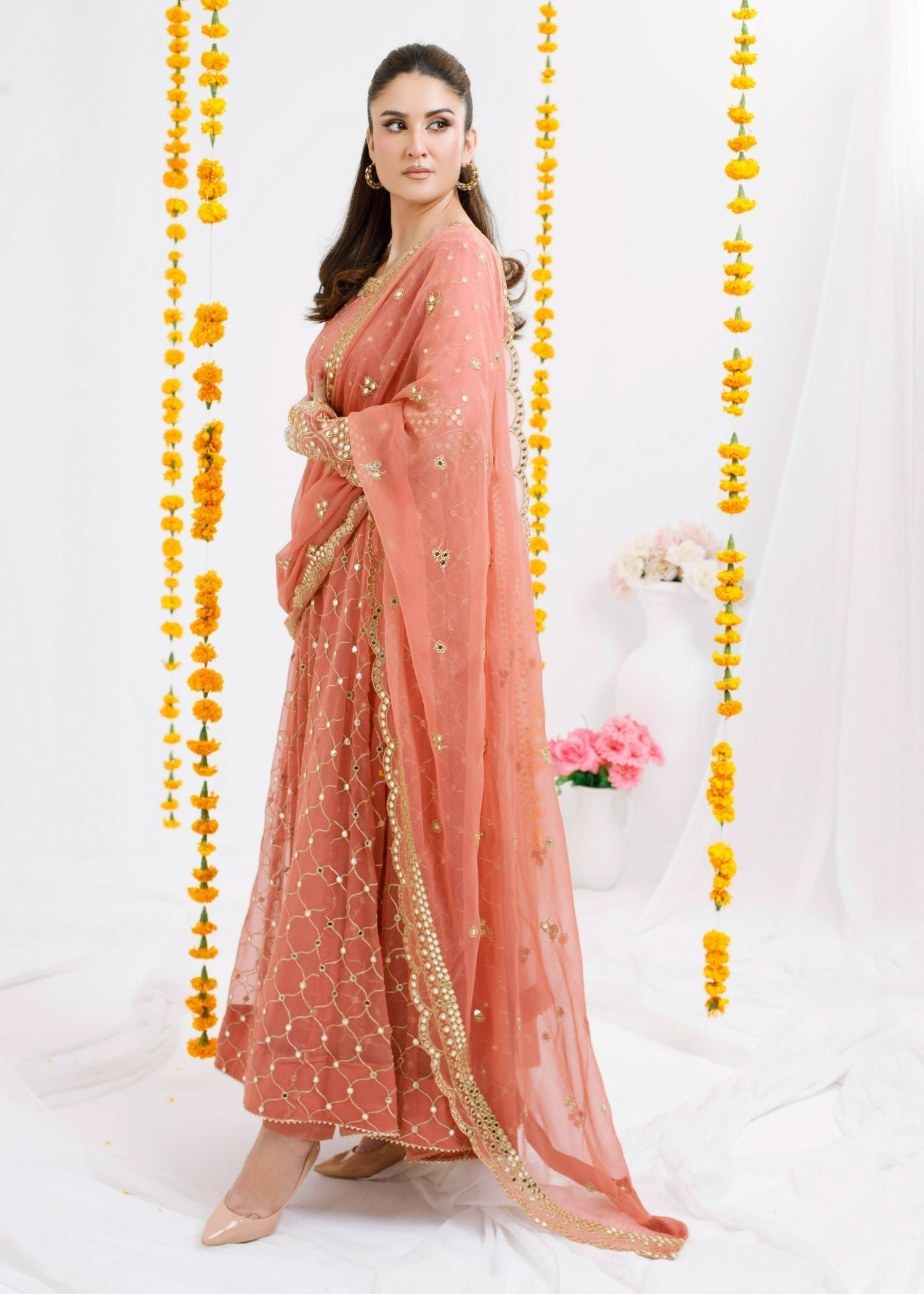 Ayesha Closet Safina Peachy Pink Women 3pcs