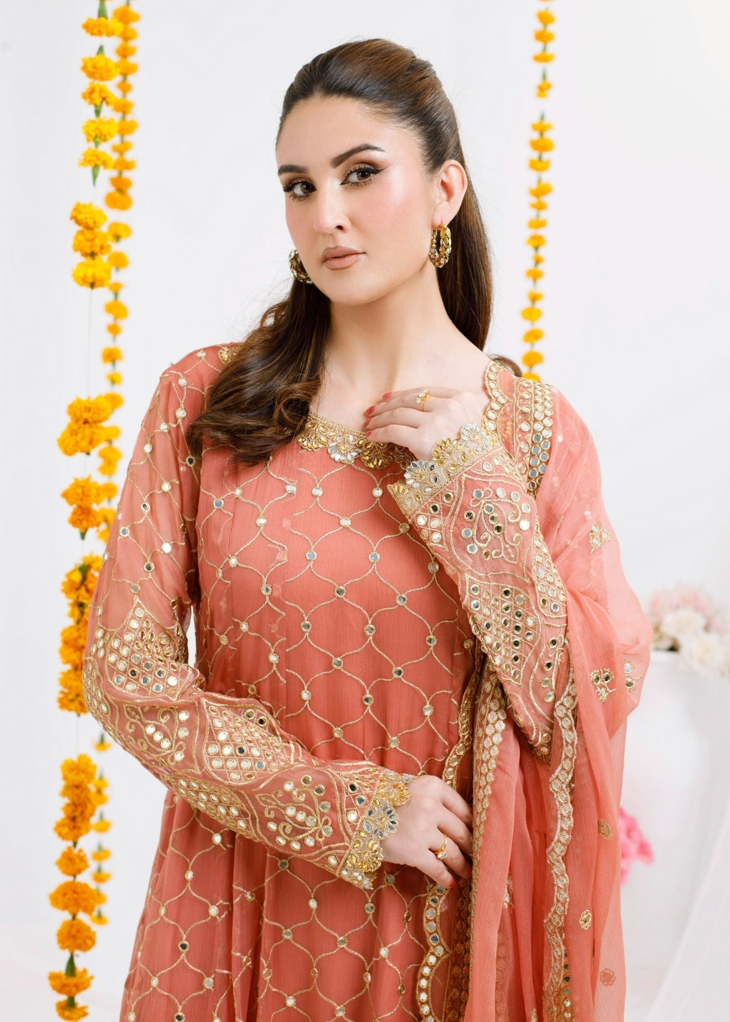 Ayesha Closet Safina Peachy Pink Women 3pcs