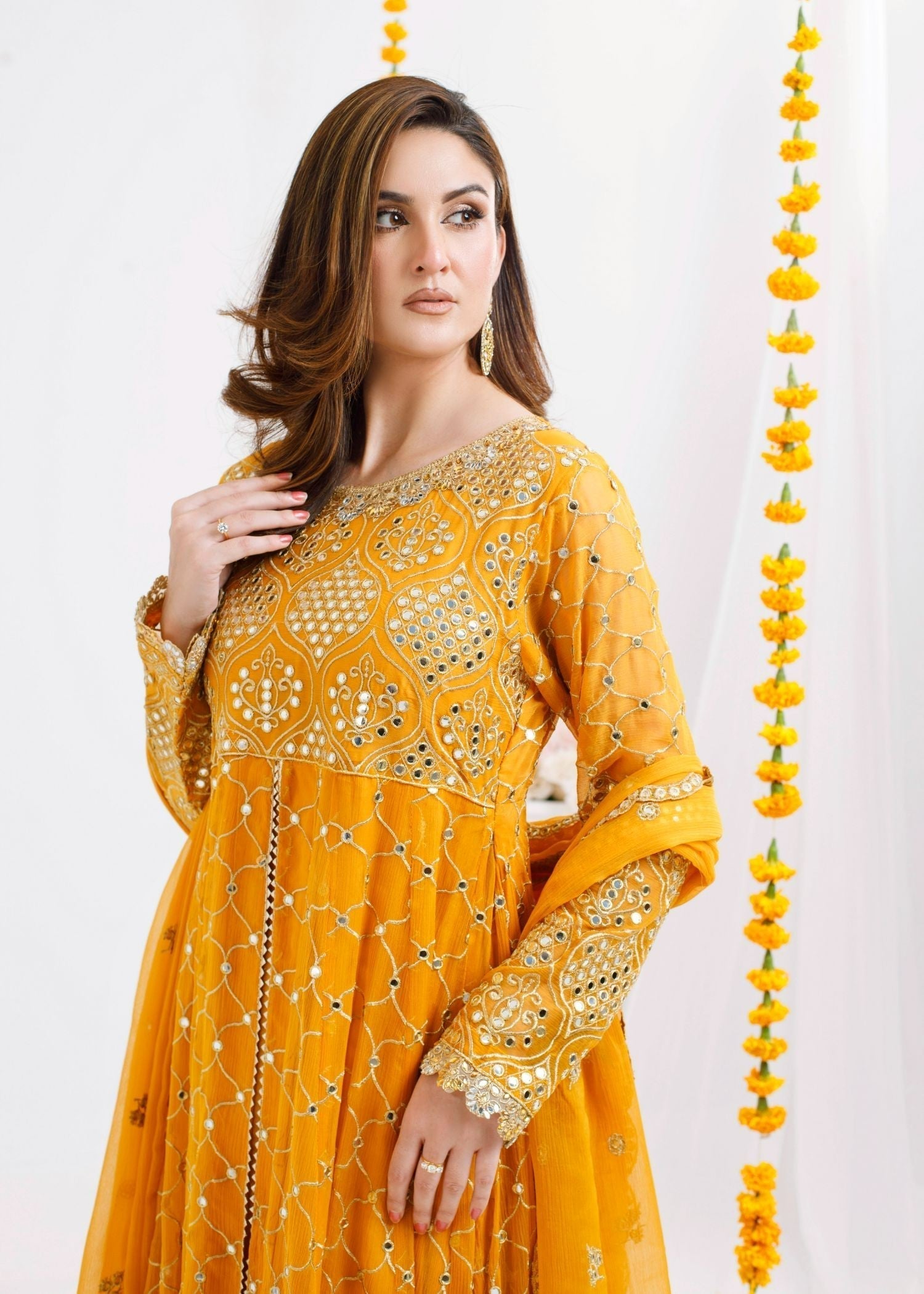 Ayesha Closet Sofia Orange Tinge Women 3pcs