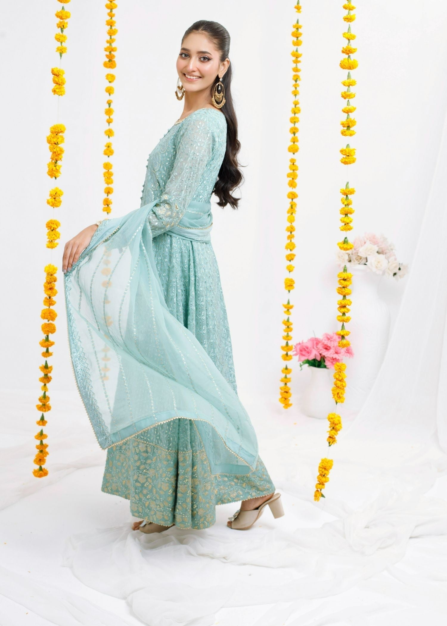 Ayesha Closet Zulaikha Aqua Women 3pcs