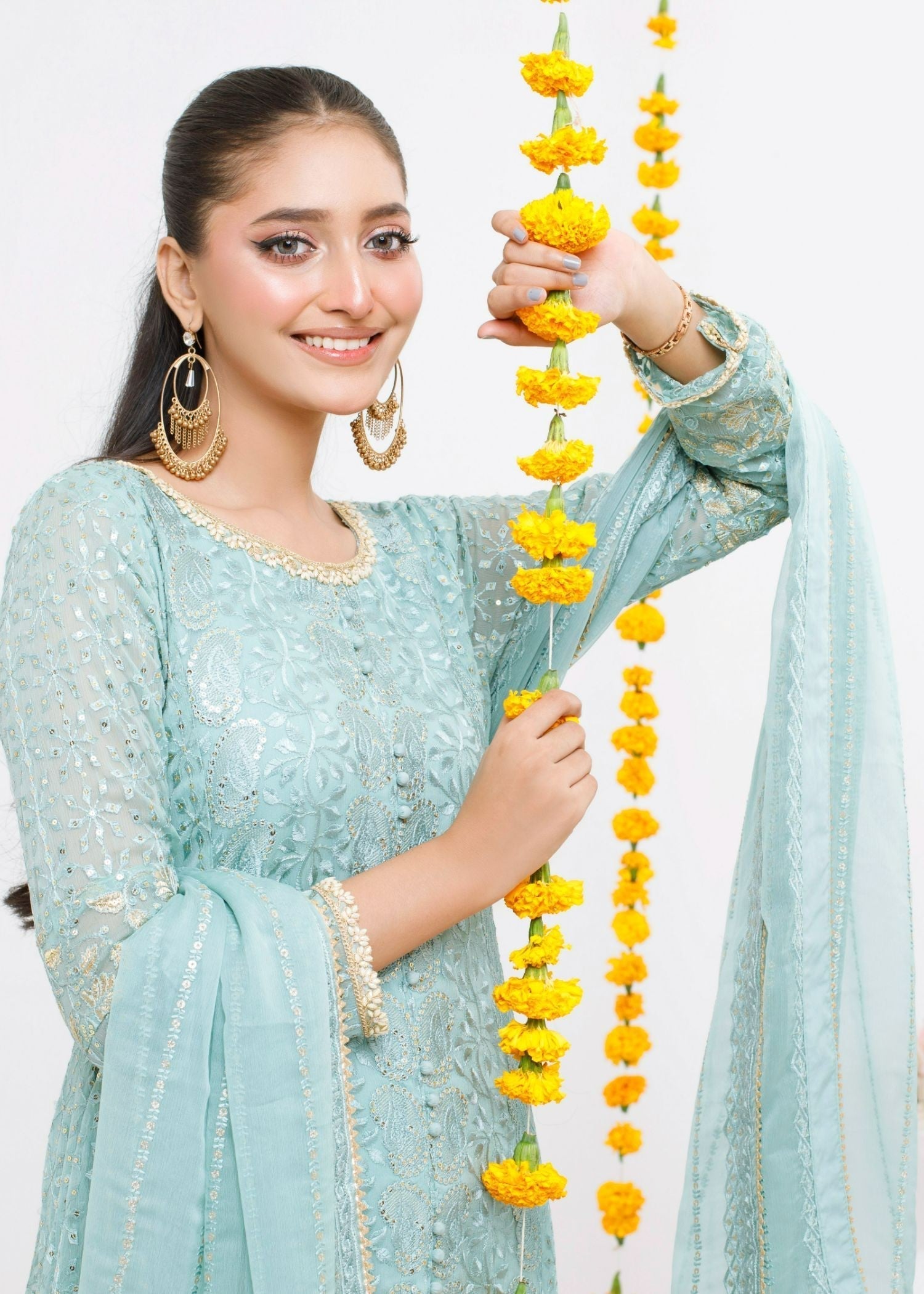 Ayesha Closet Zulaikha Aqua Women 3pcs