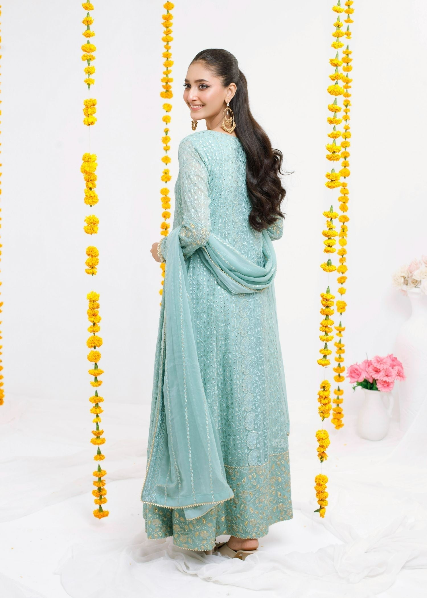 Ayesha Closet Zulaikha Aqua Women 3pcs