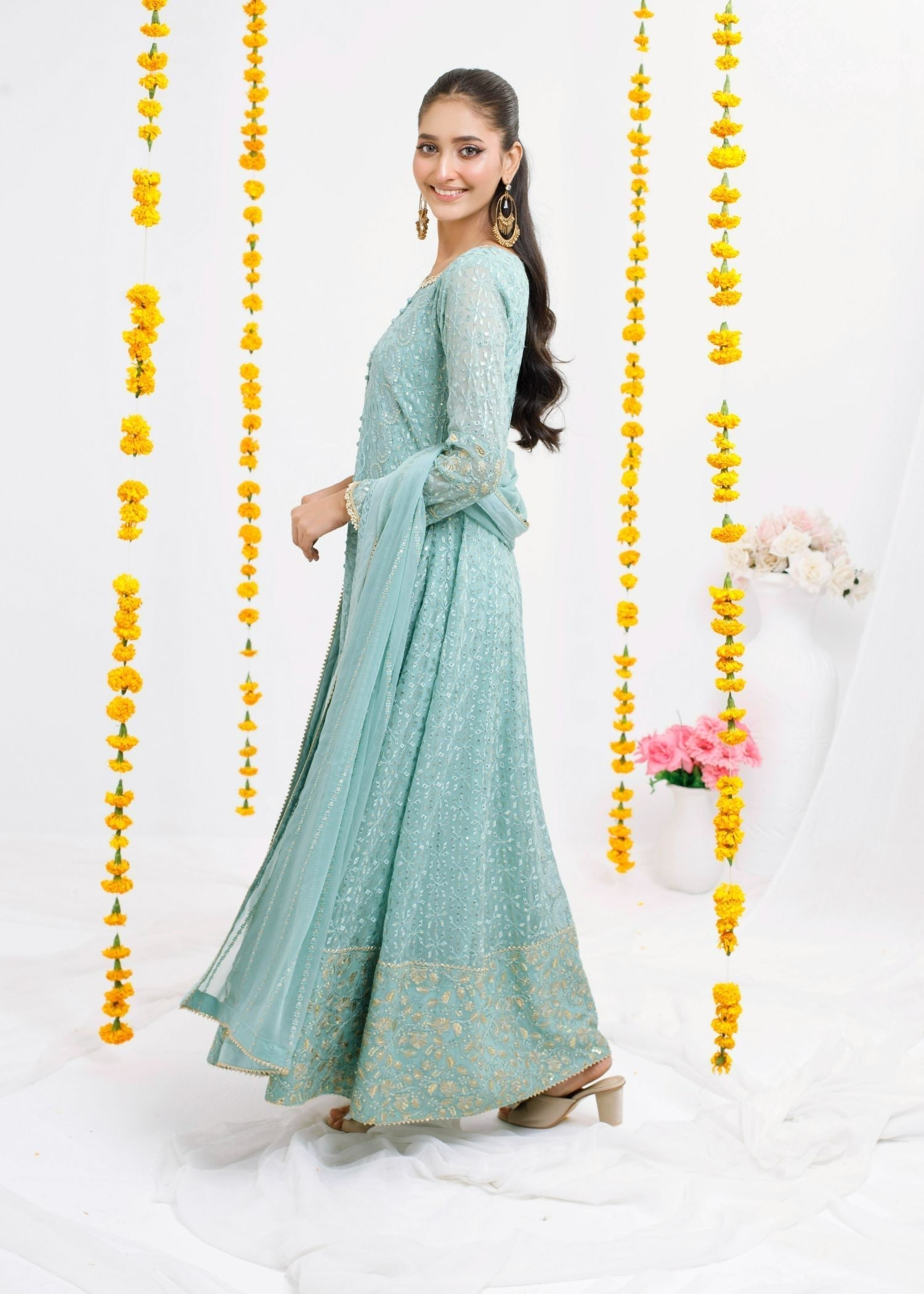 Ayesha Closet Zulaikha Aqua Women 3pcs