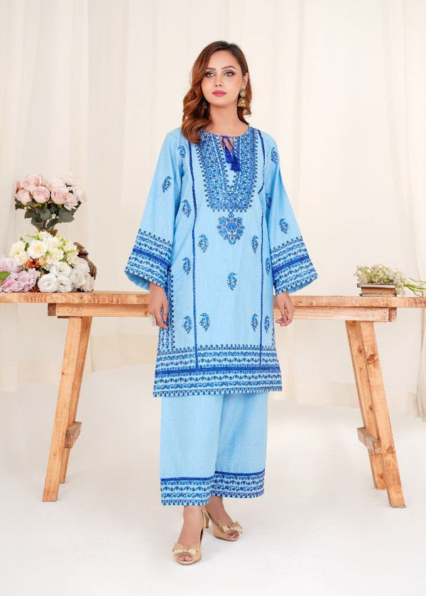 Damask Clothing Studio Jugnu (Sky Blue) Women 2pcs