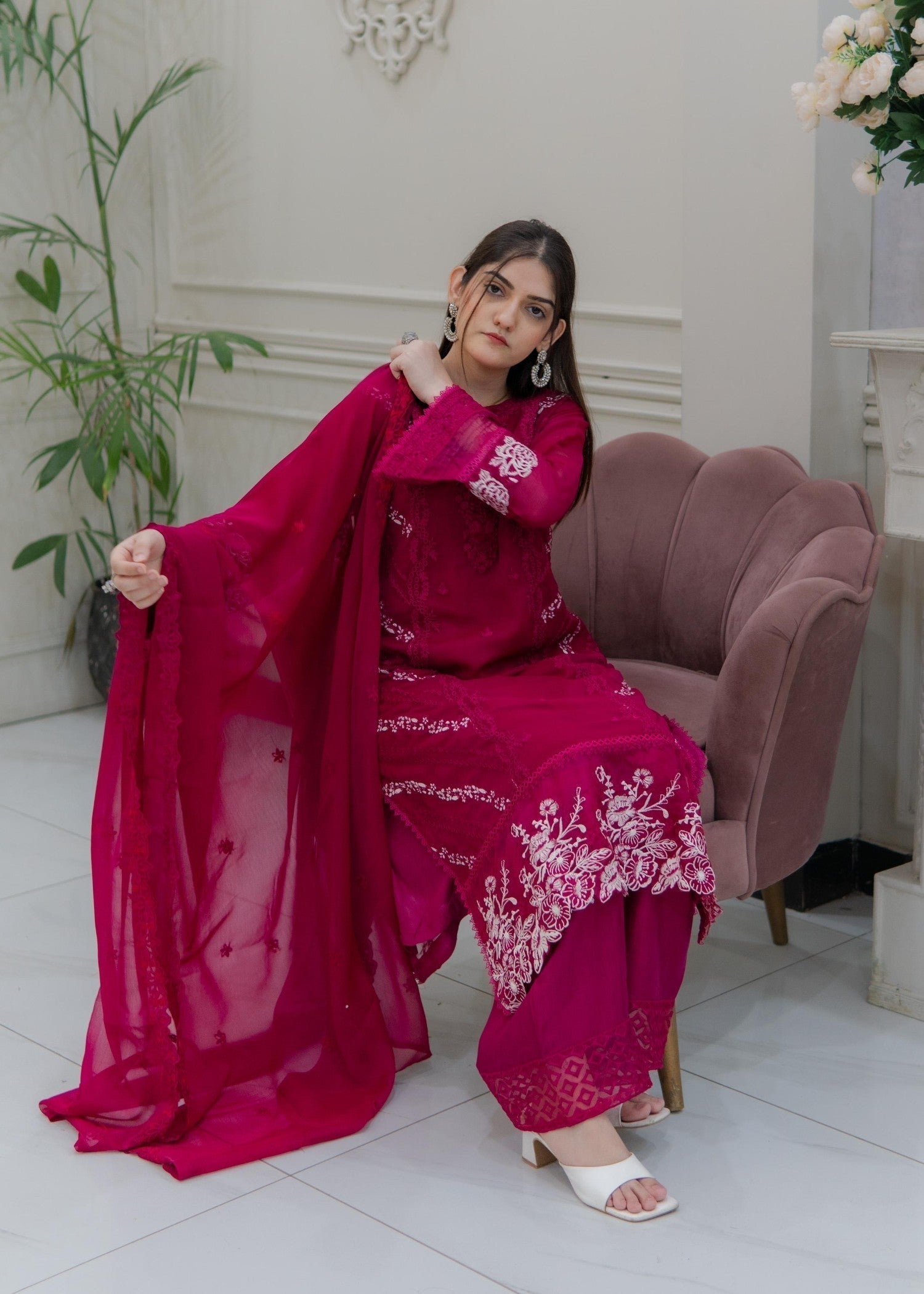 Rangoon Clothing Rimsha HotPink Women 3pcs