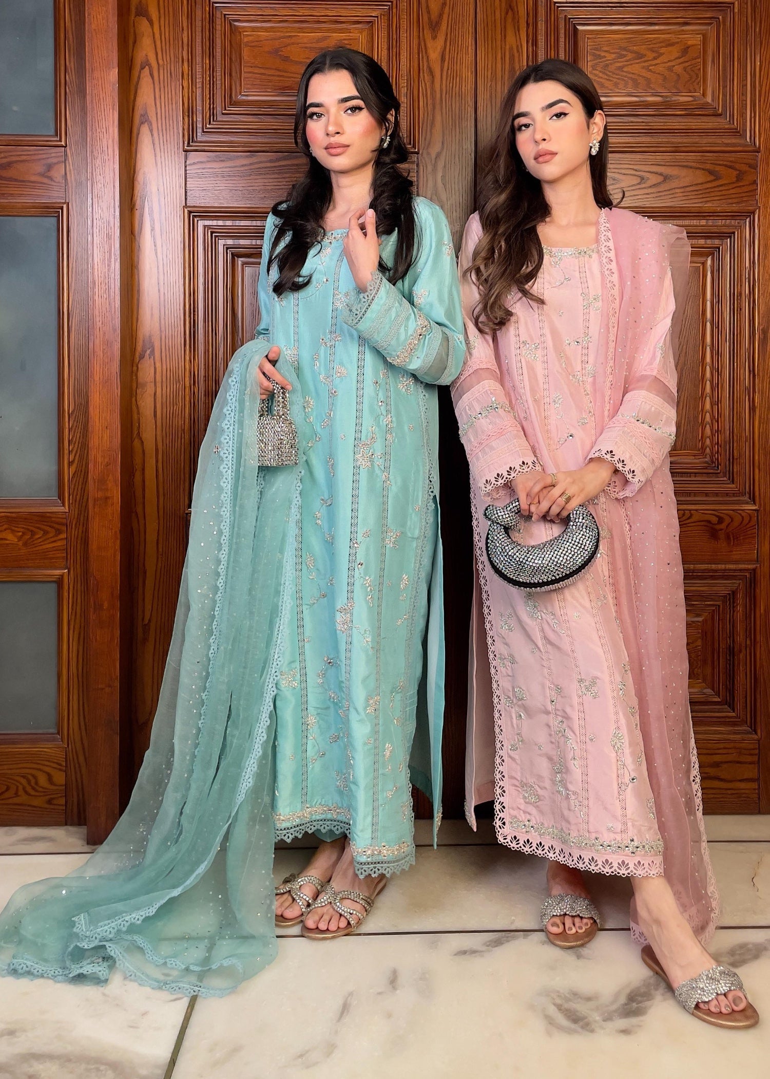 Muntaha By Shanzay Kyra Sky blue Women 3pcs