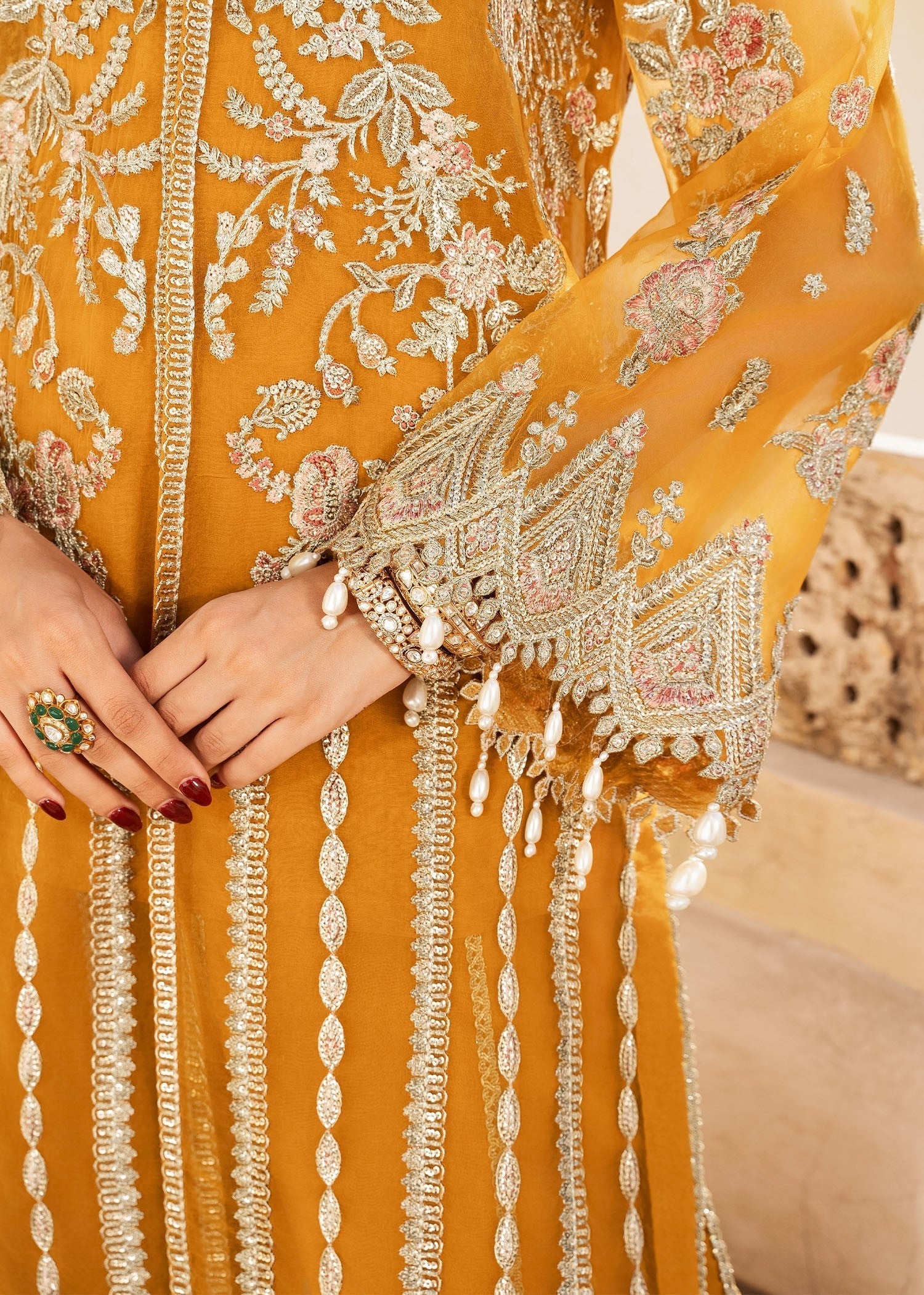 Rang-e-Haya Luna (Mustard) Women 4pcs