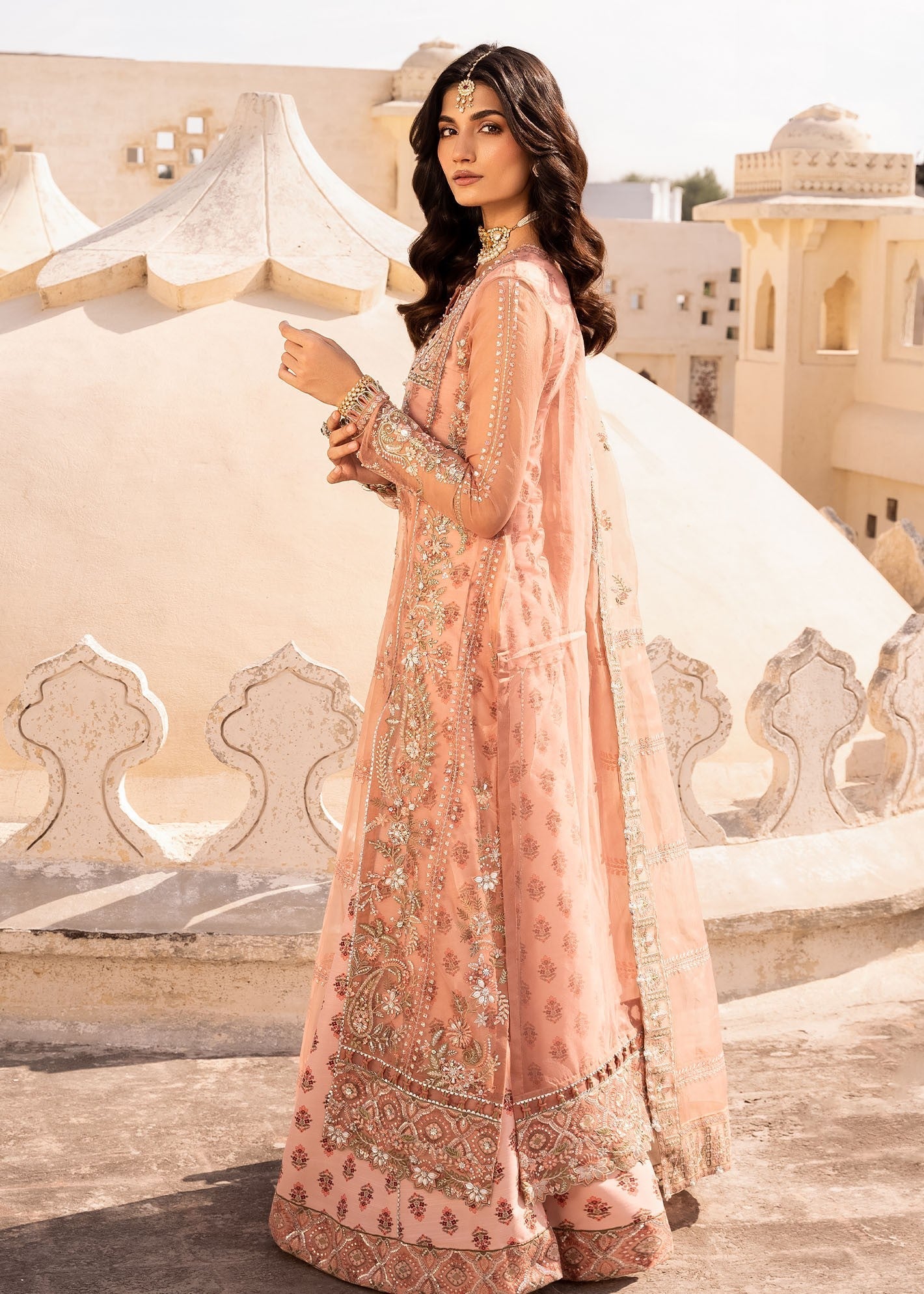 Rang-e-Haya Gabriel (Peach) Women 4pcs