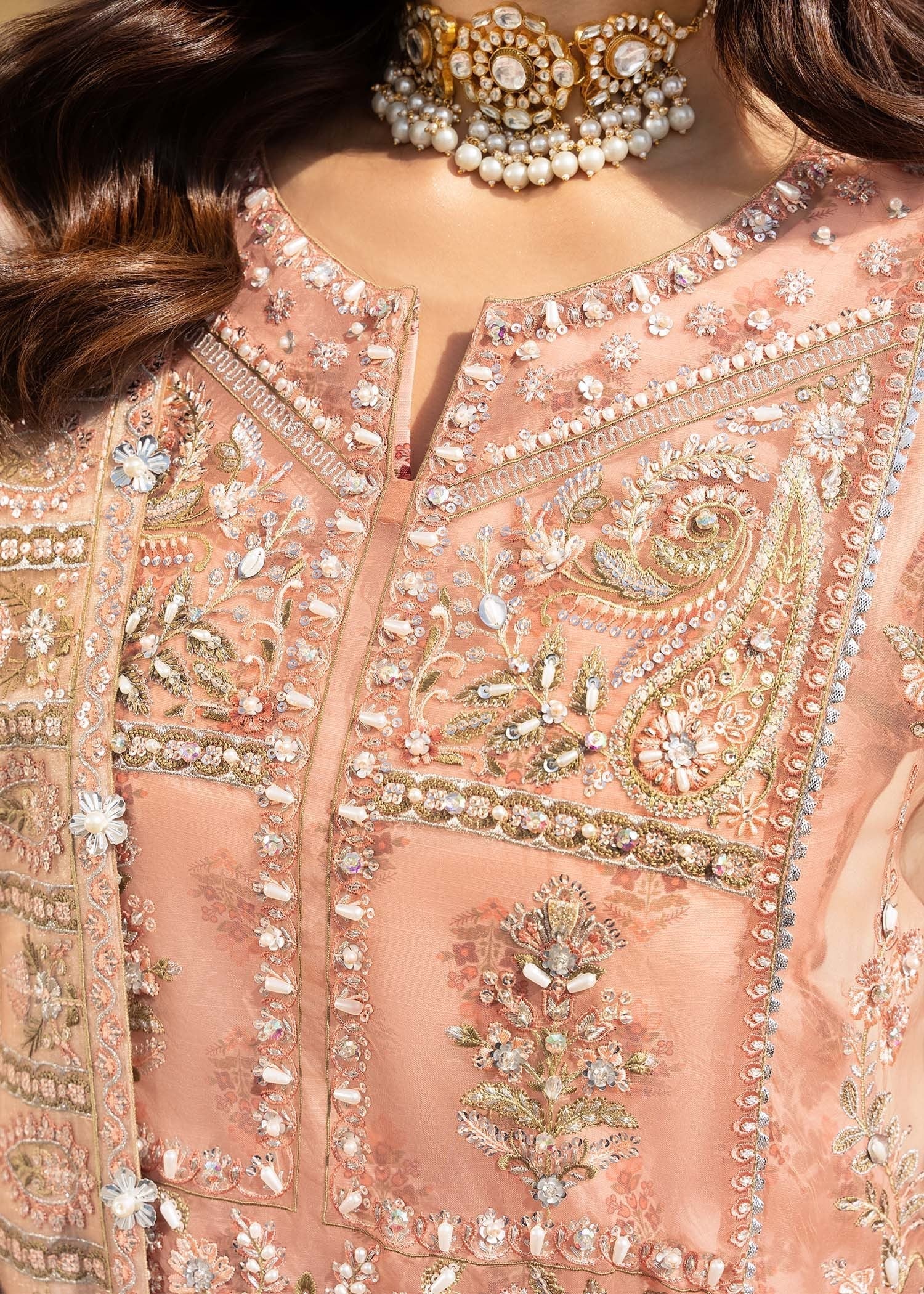 Rang-e-Haya Gabriel (Peach) Women 4pcs