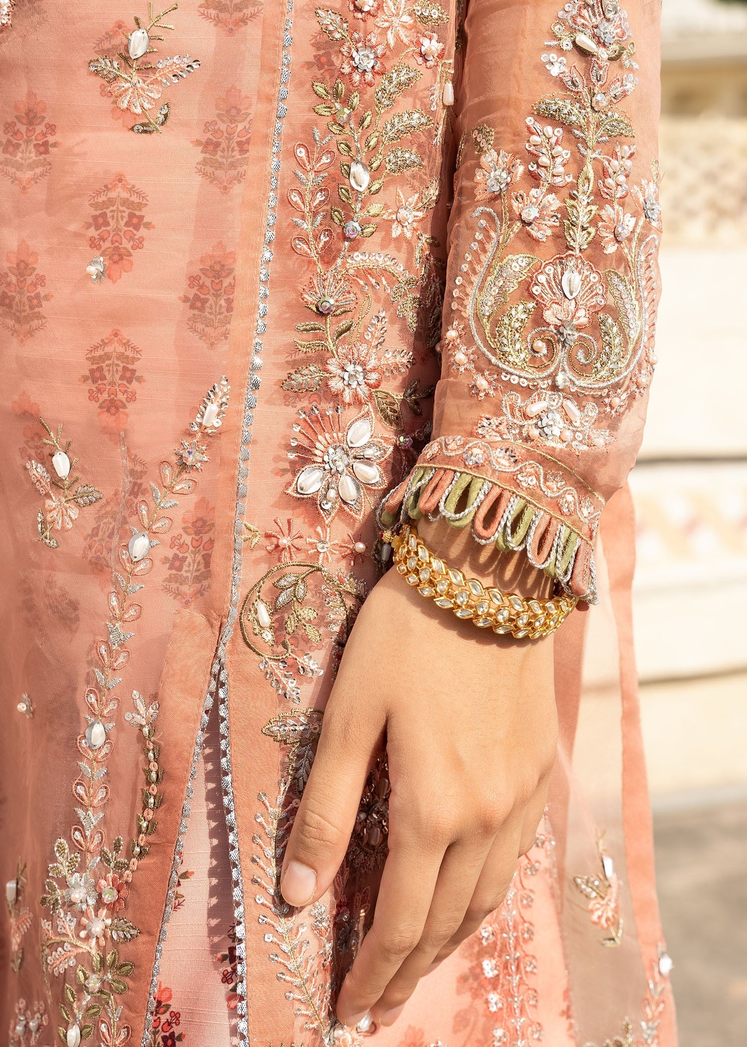 Rang-e-Haya Gabriel (Peach) Women 4pcs