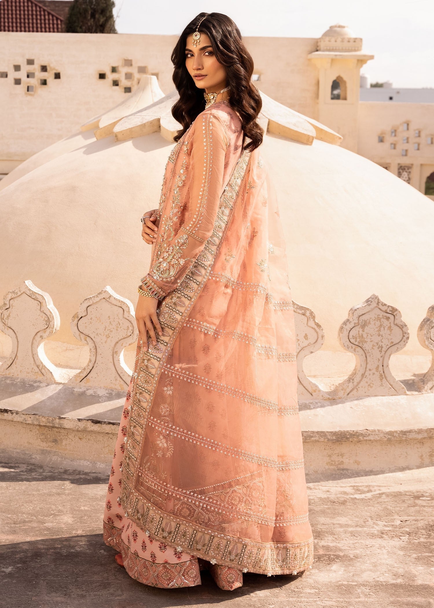 Rang-e-Haya Gabriel (Peach) Women 4pcs