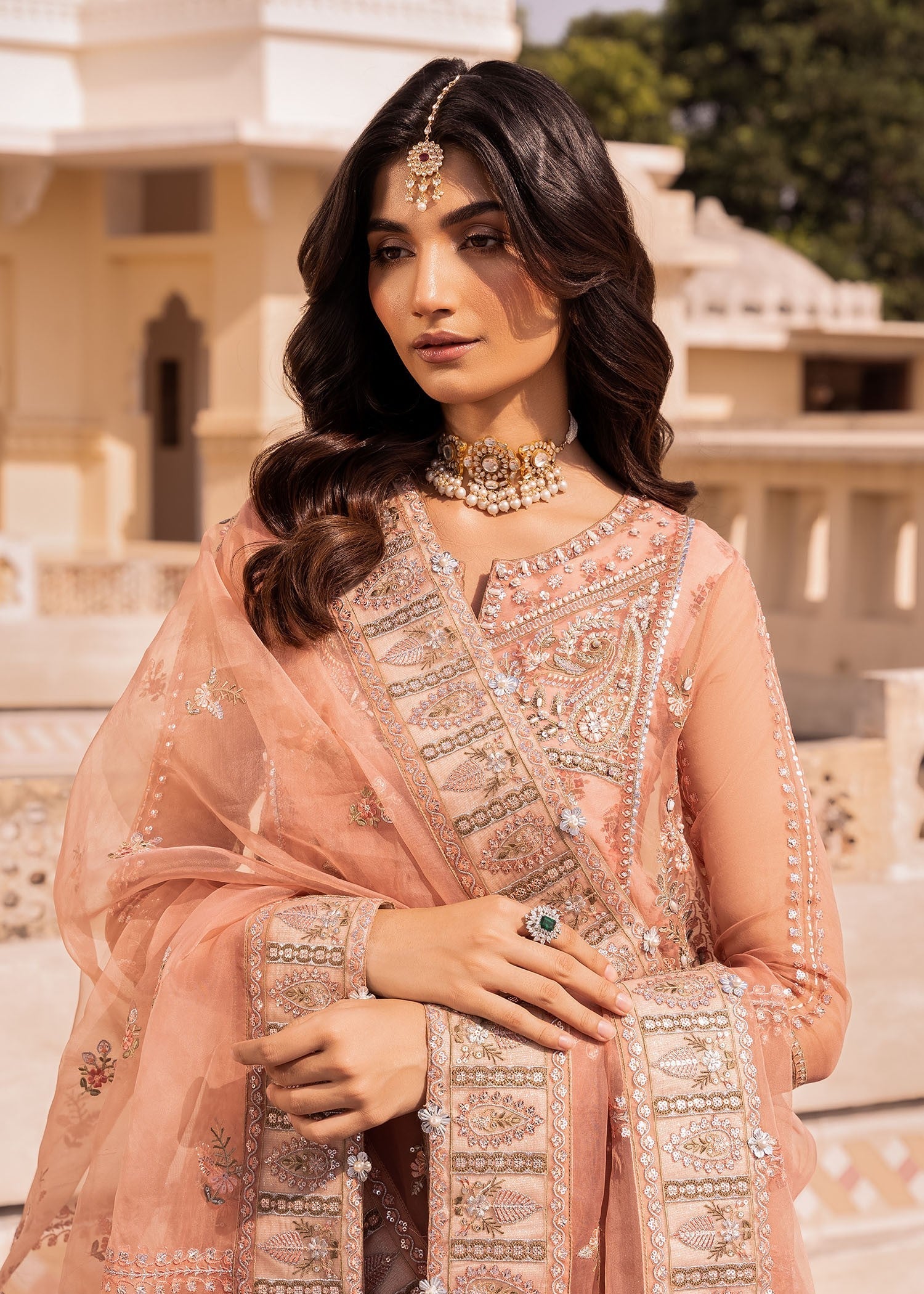 Rang-e-Haya Gabriel (Peach) Women 4pcs