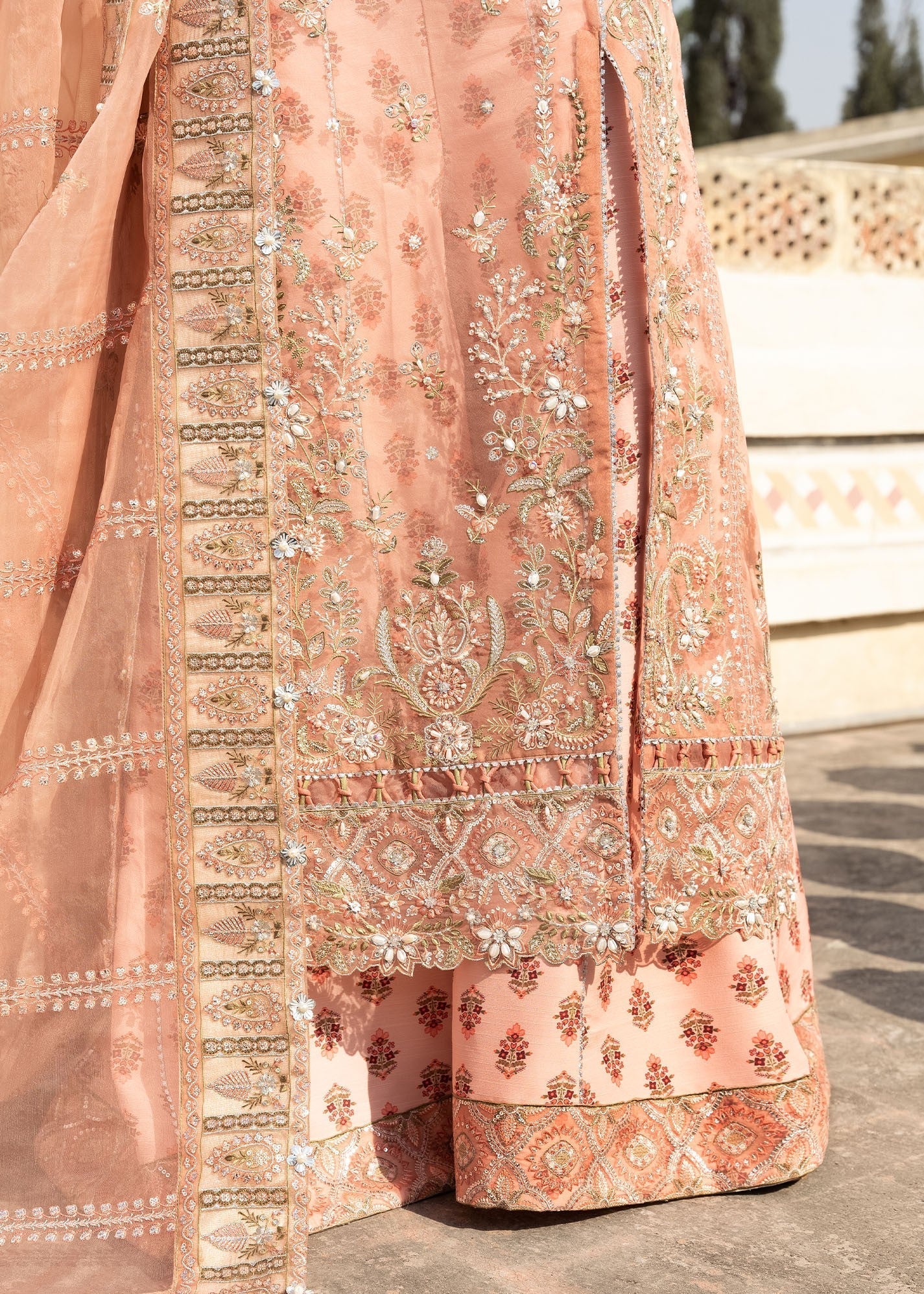 Rang-e-Haya Gabriel (Peach) Women 4pcs