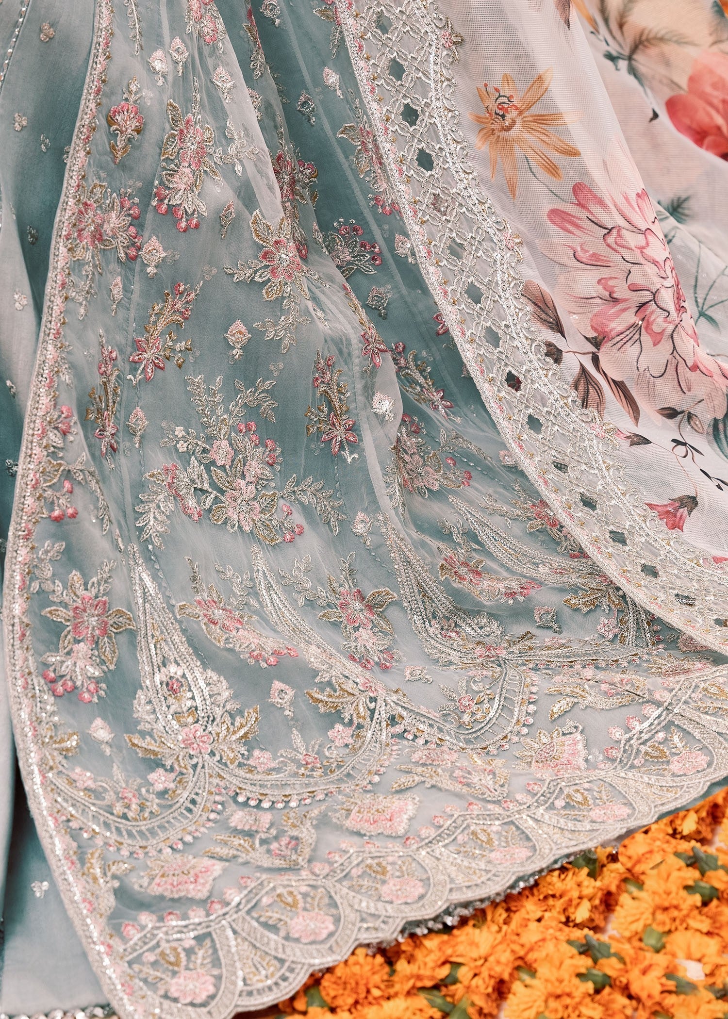 Rang-e-Haya Ellie (Ice Blue) Women 4pcs