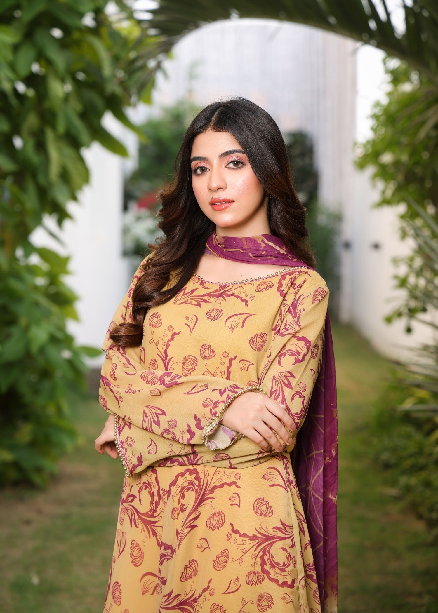 Nazmina Whimsical A Line Dress Women 2pcs