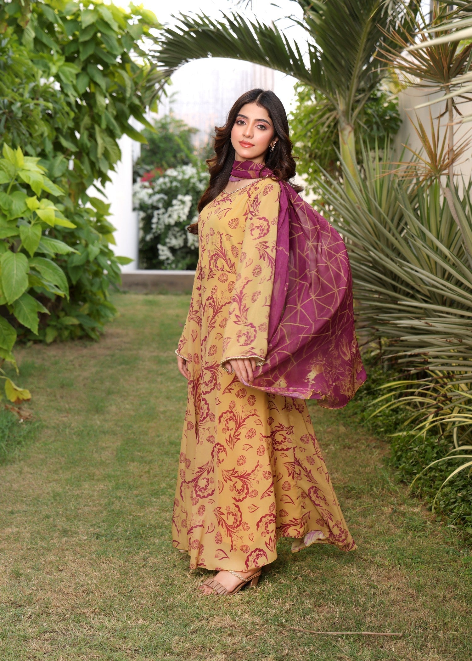 Nazmina Whimsical A Line Dress Women 2pcs