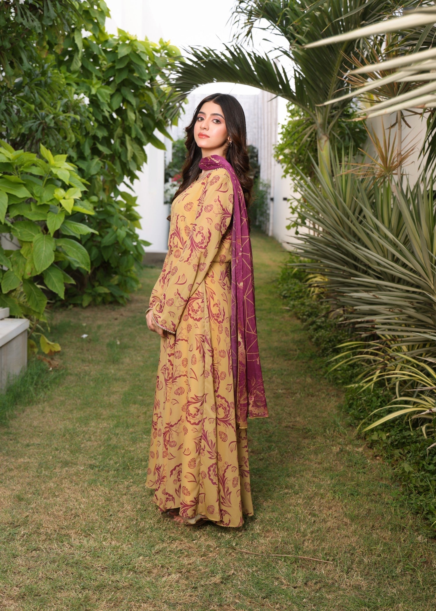 Nazmina Whimsical A Line Dress Women 2pcs