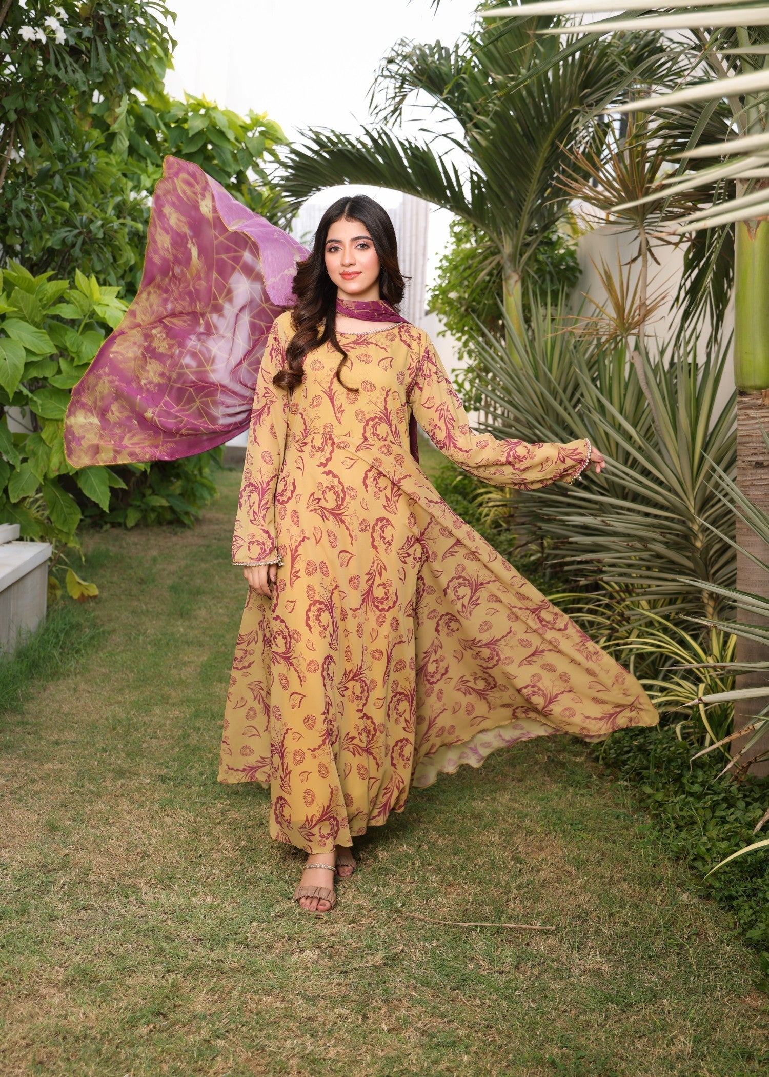 Nazmina Whimsical A Line Dress Women 2pcs