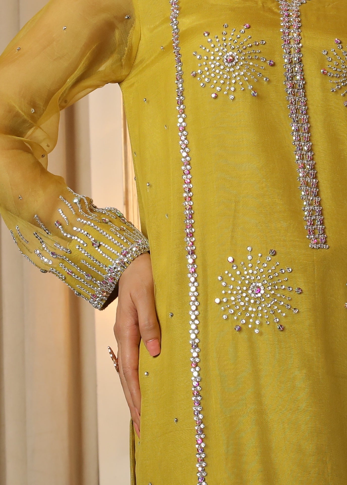 Muntaha By Shanzay Zartasha Lime yellow Women 3pcs