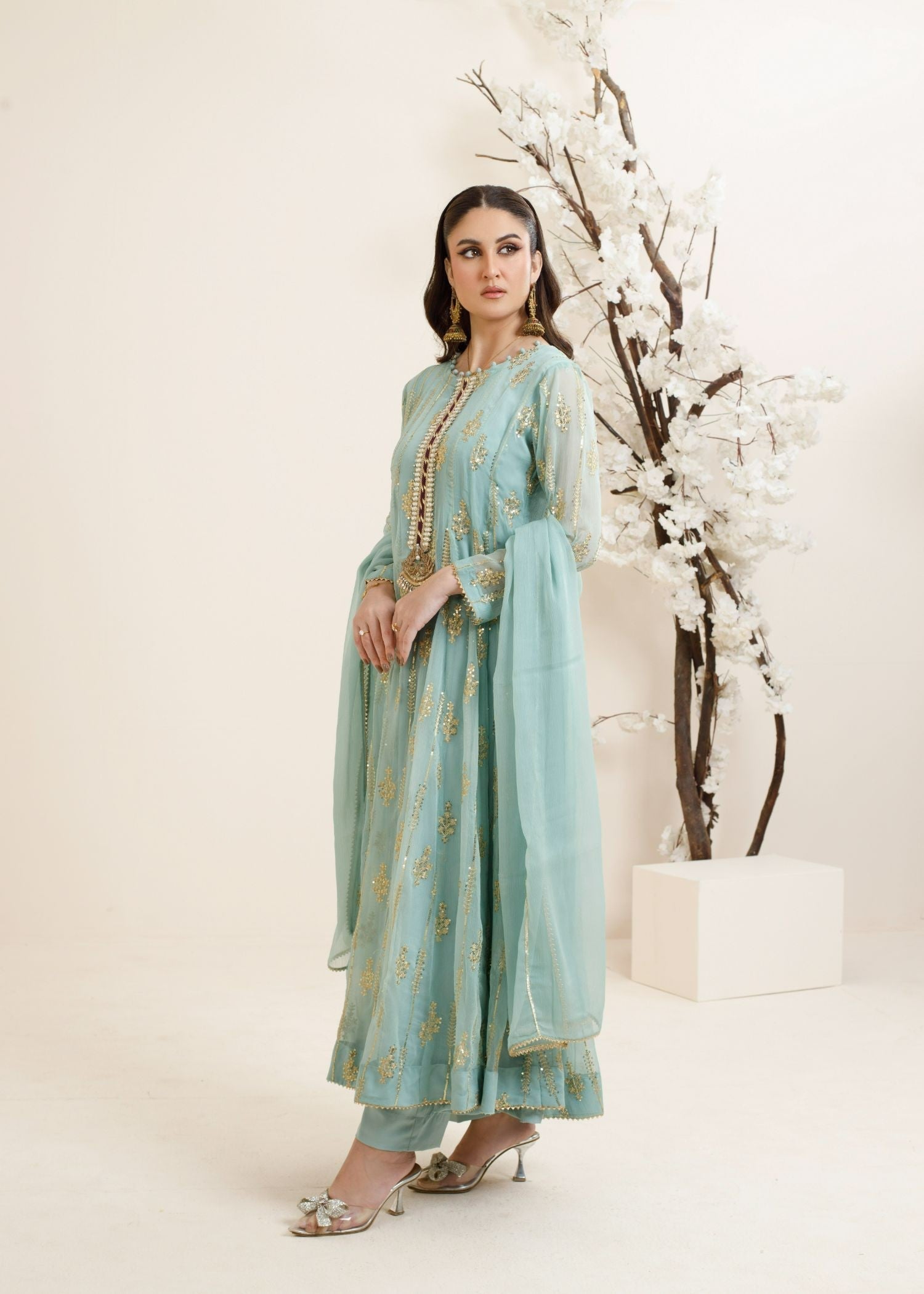 Ayesha Closet Mumal Blue Lightness Women 3pcs