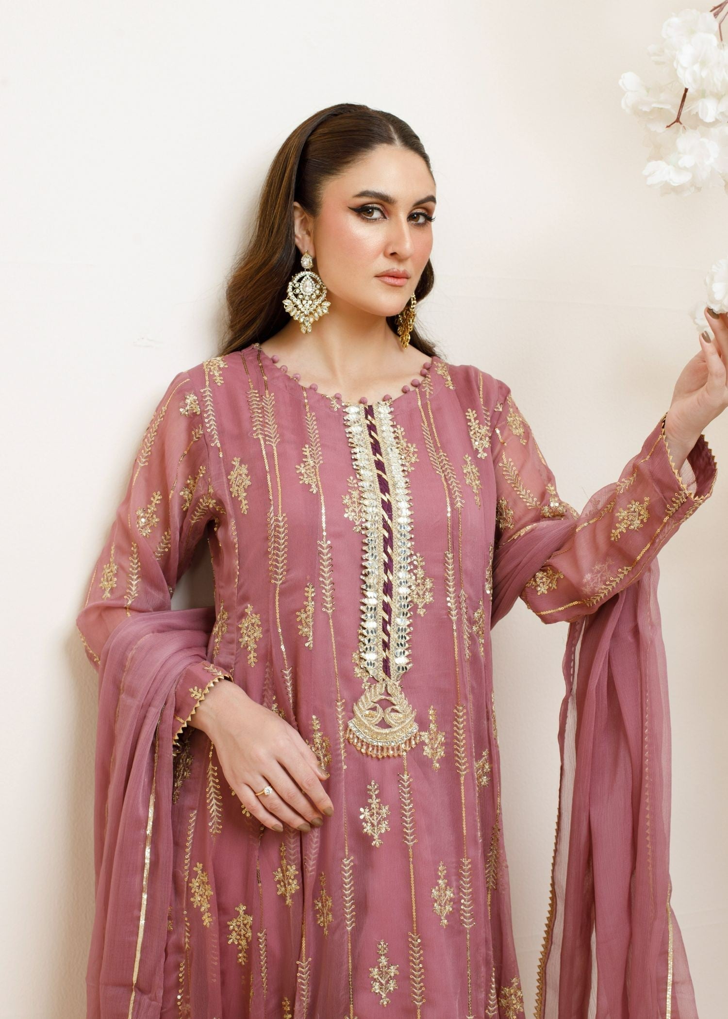 Ayesha Closet Mumal Mauve Women 3pcs