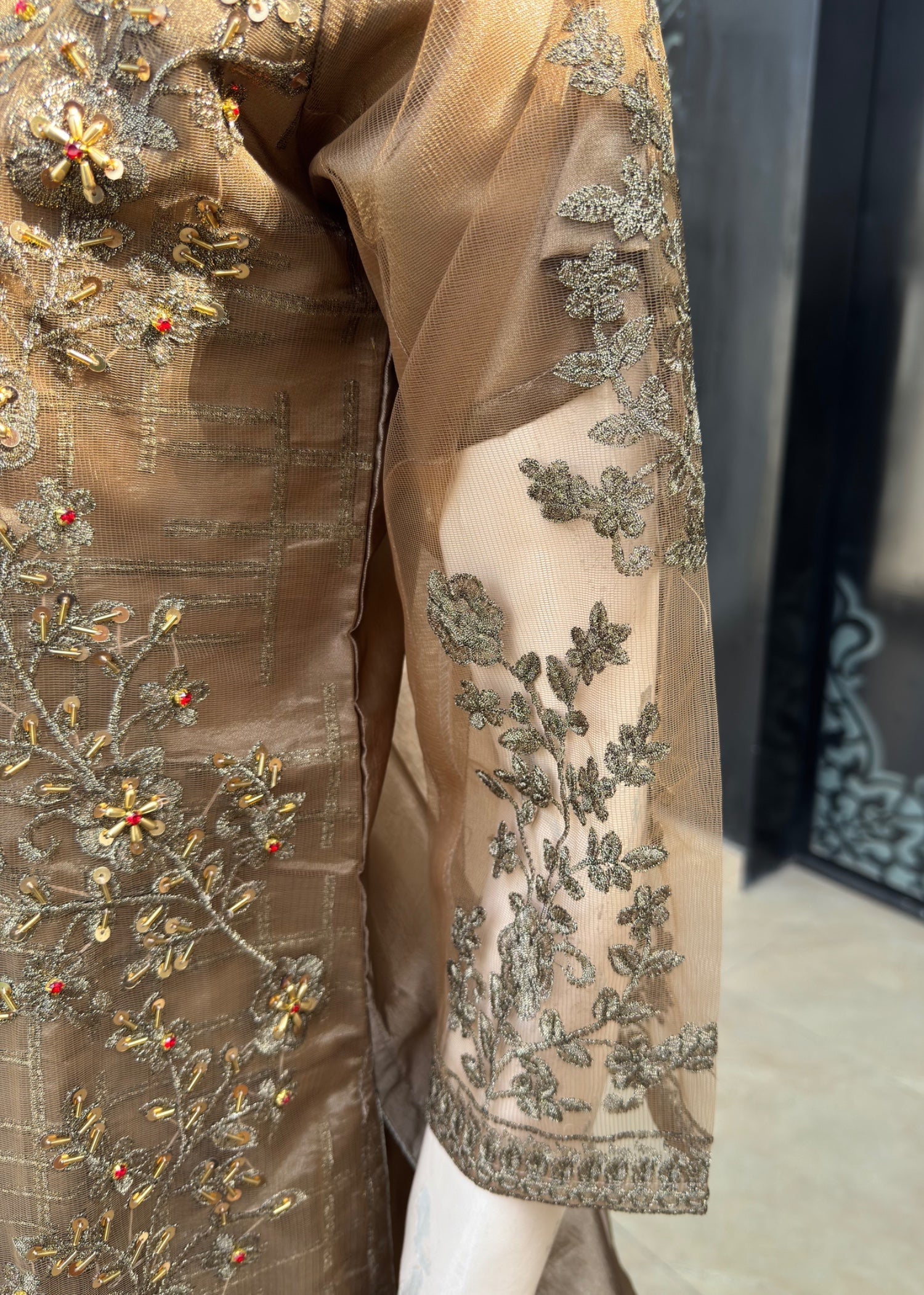 Noir Beats handwork Gown Women 3pcs