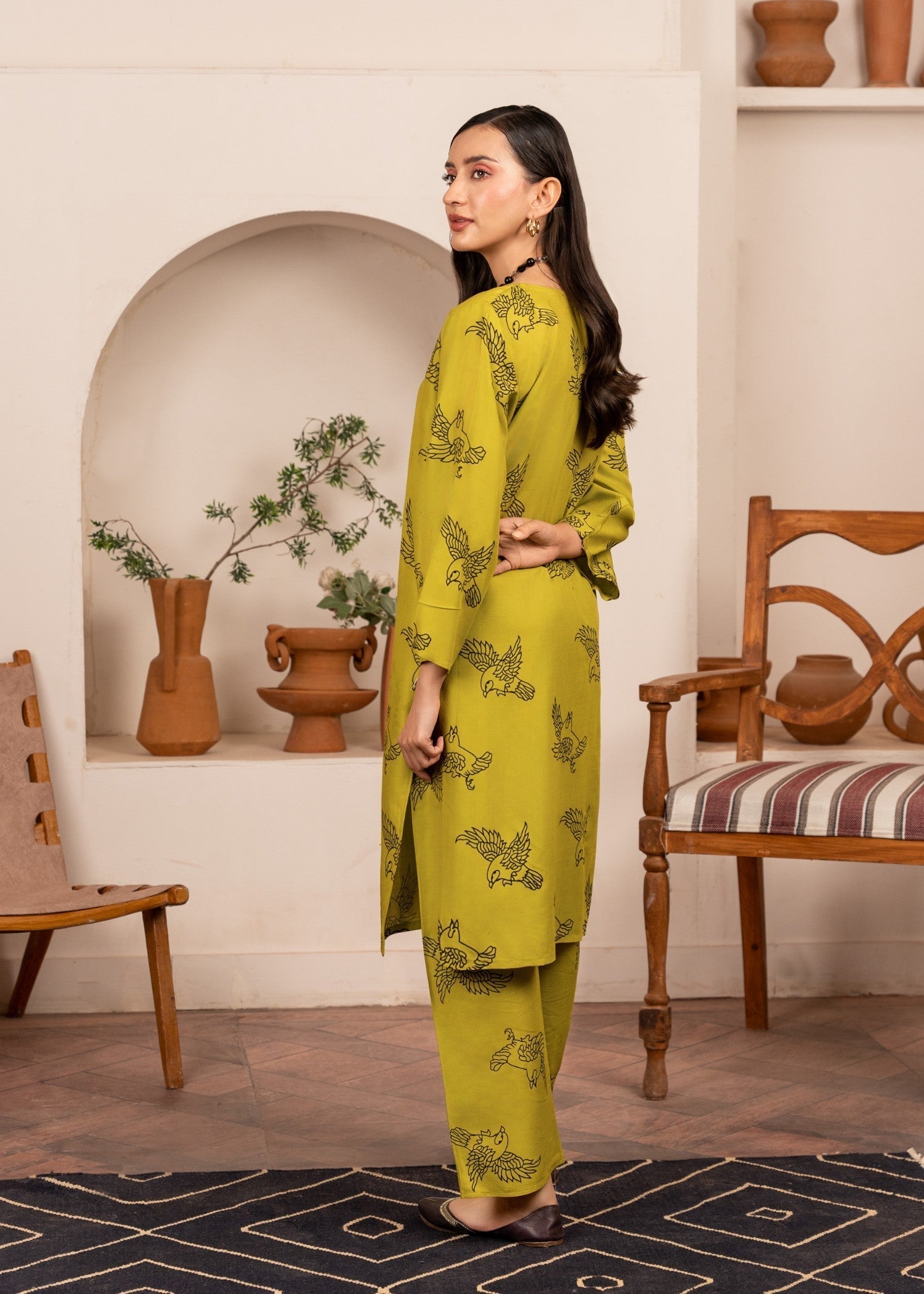 Chaudhary Arts Sparrow (apple green) Women 2pcs