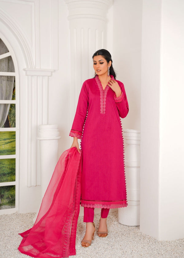Thread & Weave By Zeplar Viscose Luxe Pret 105 Kurta Set Women 3pcs