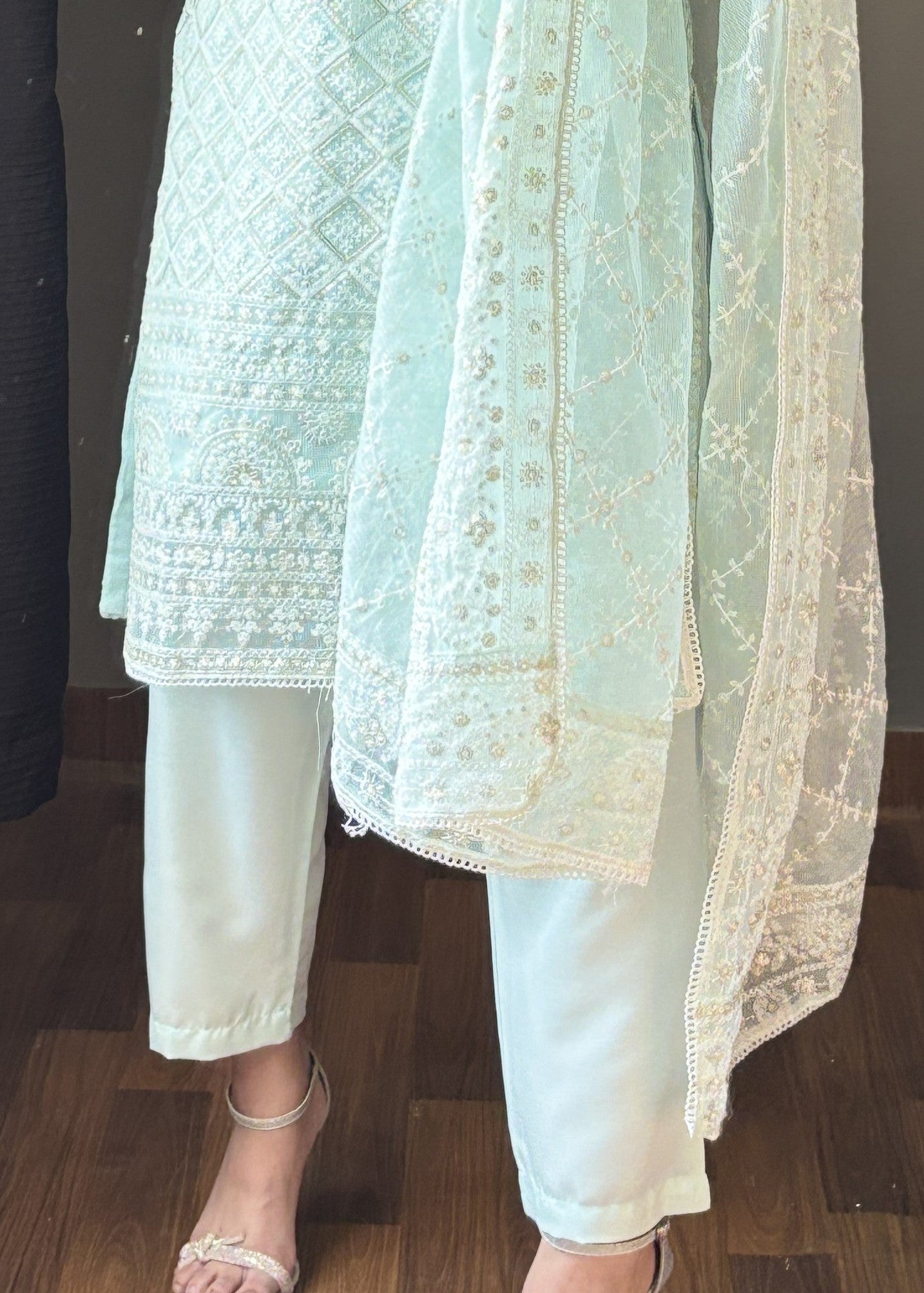 Four Season Boutique NOOR E HINA ICEBLUE Women 3pcs