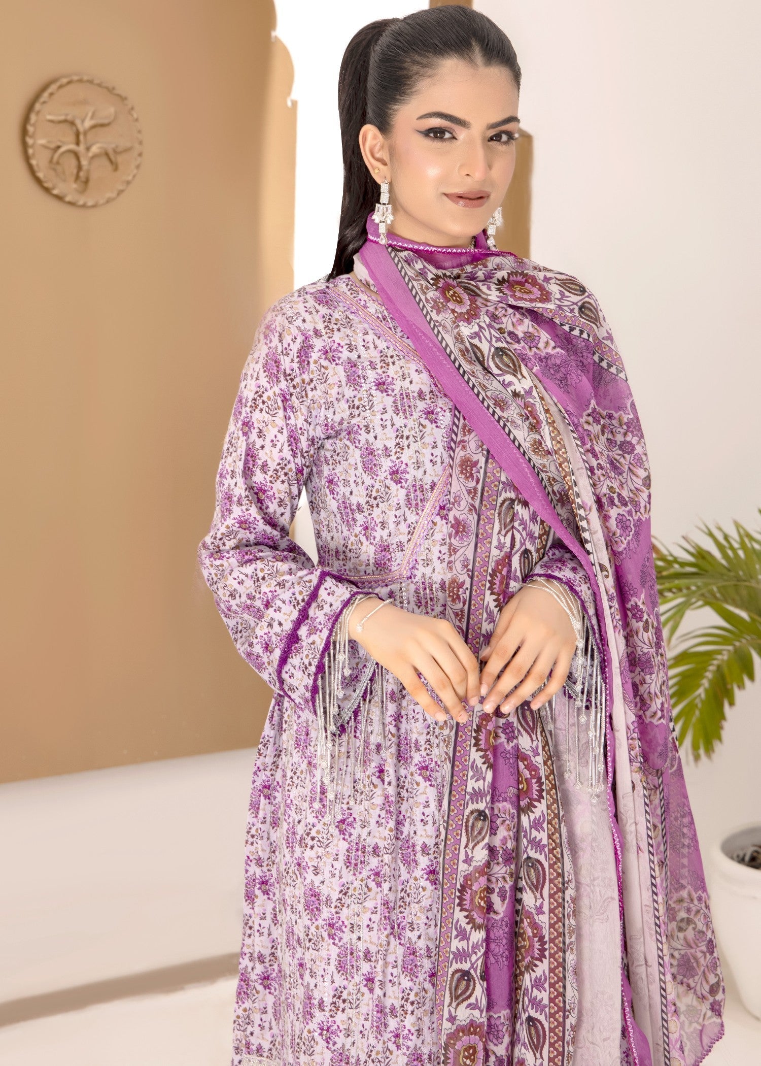 Polawn PD 24 603 B NAINA PRET LAWN COLLECTION Women 3pcs