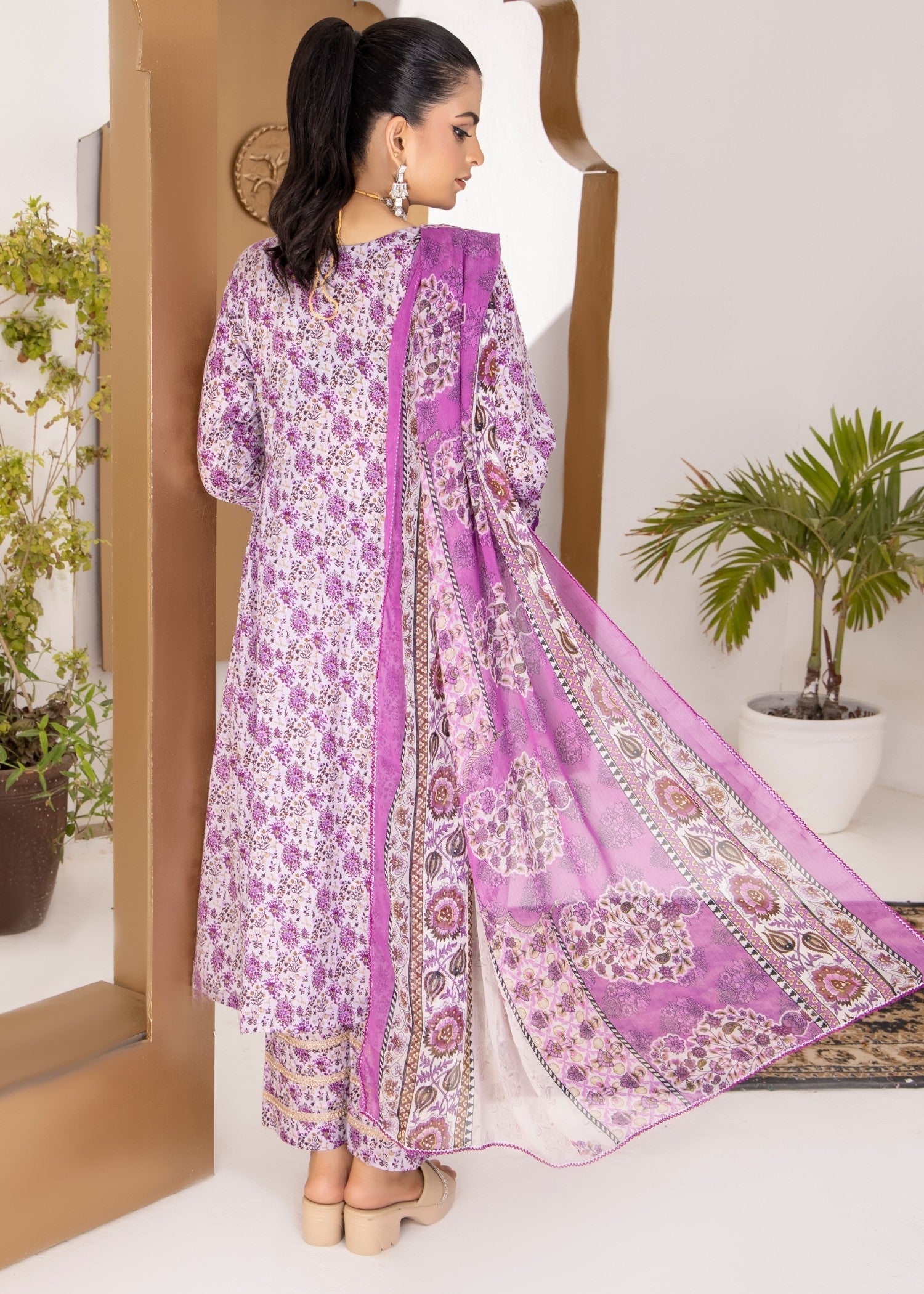 Polawn PD 24 603 B NAINA PRET LAWN COLLECTION Women 3pcs