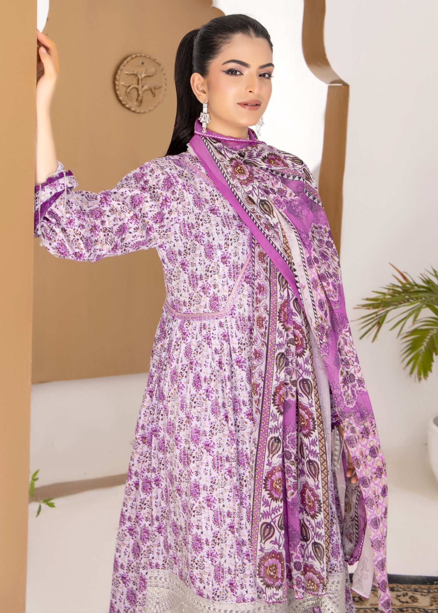 Polawn PD 24 603 B NAINA PRET LAWN COLLECTION Women 3pcs