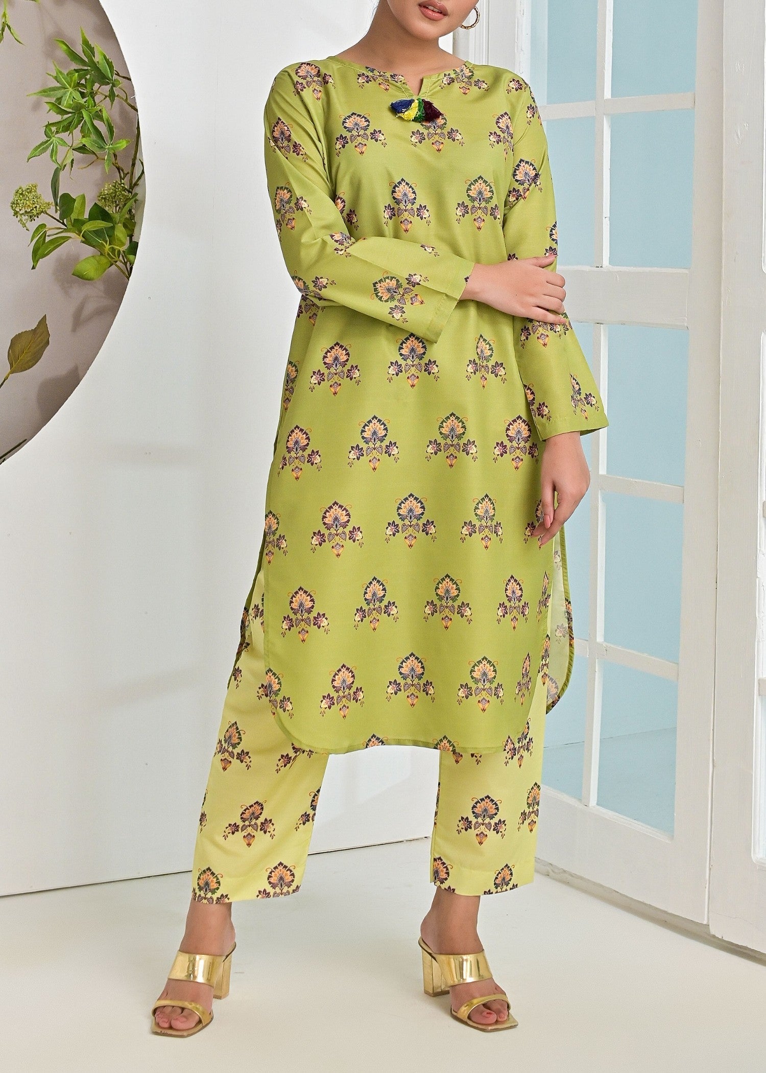 Pret Diaries Green Printed Women 2pcs