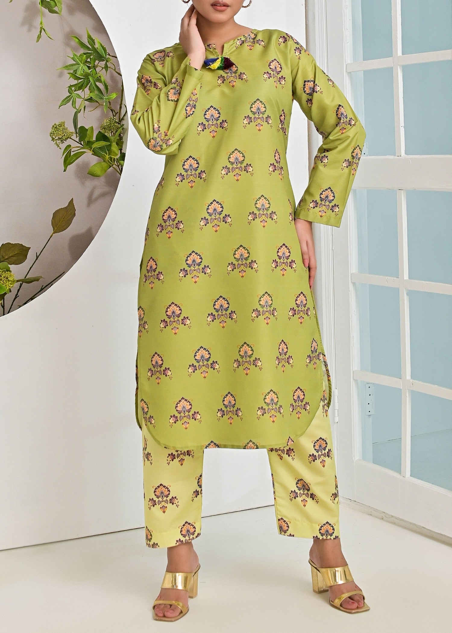 Pret Diaries Green Printed Women 2pcs