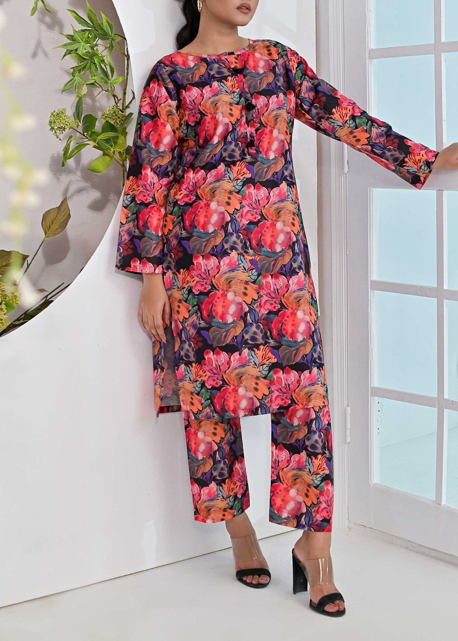 Pret Diaries Black Printed Women 2pcs