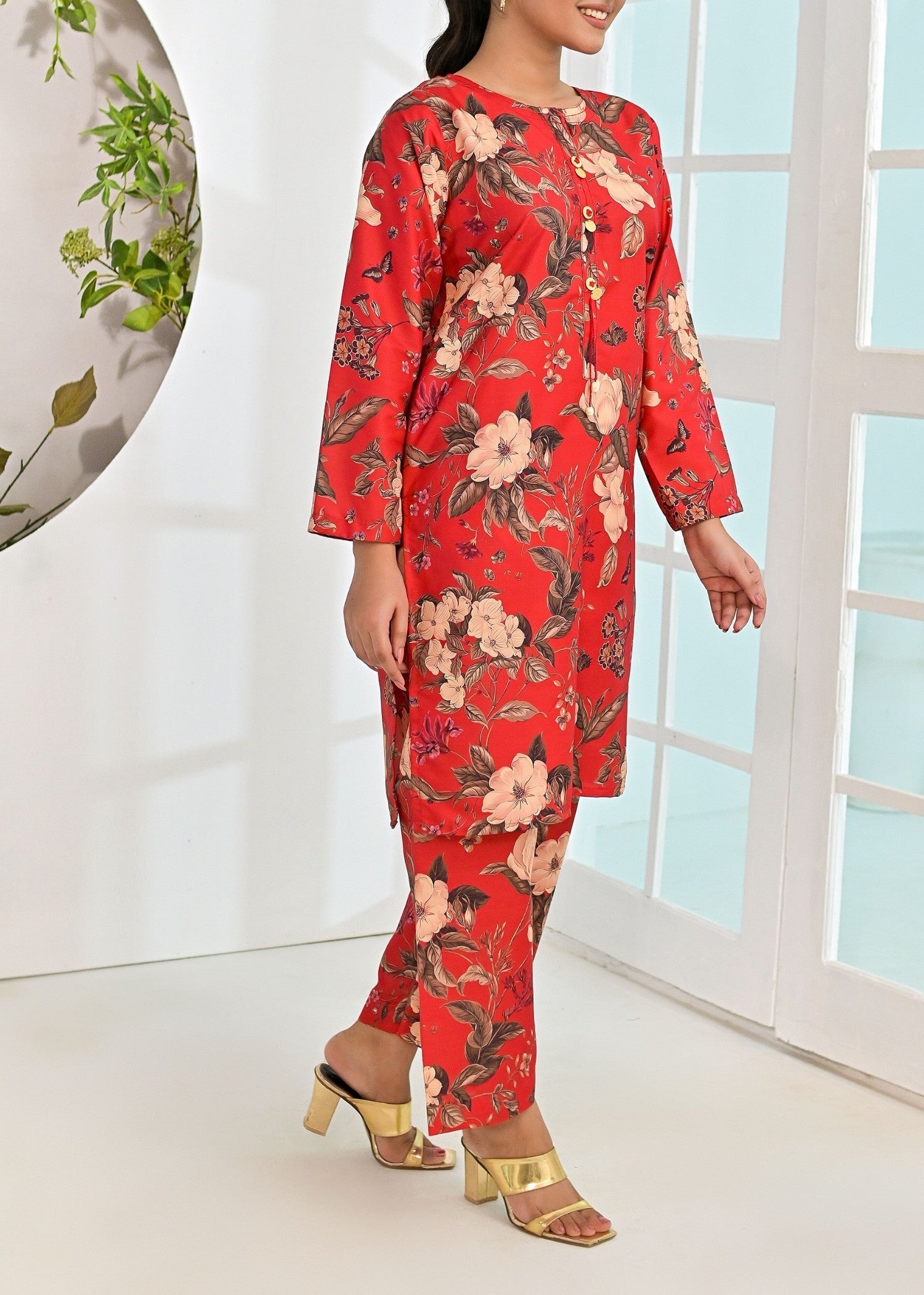 Pret Diaries Red Printed Women 2pcs