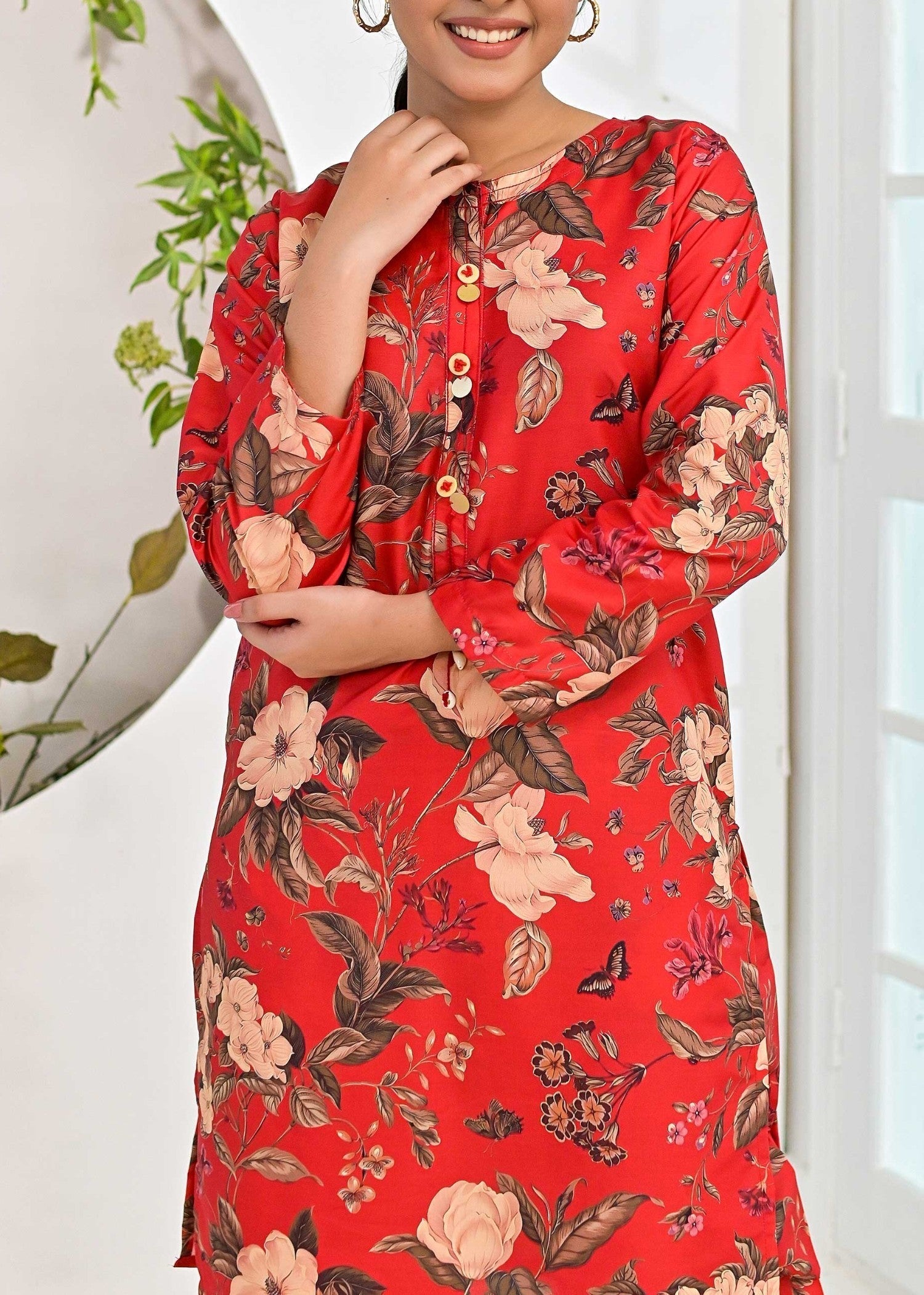 Pret Diaries Red Printed Women 2pcs