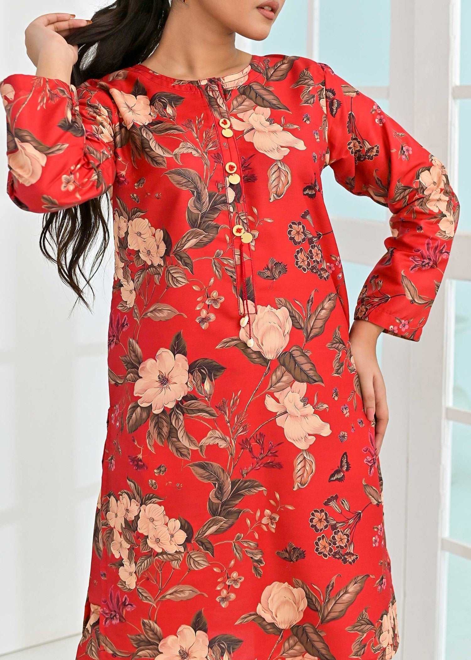 Pret Diaries Red Printed Women 2pcs