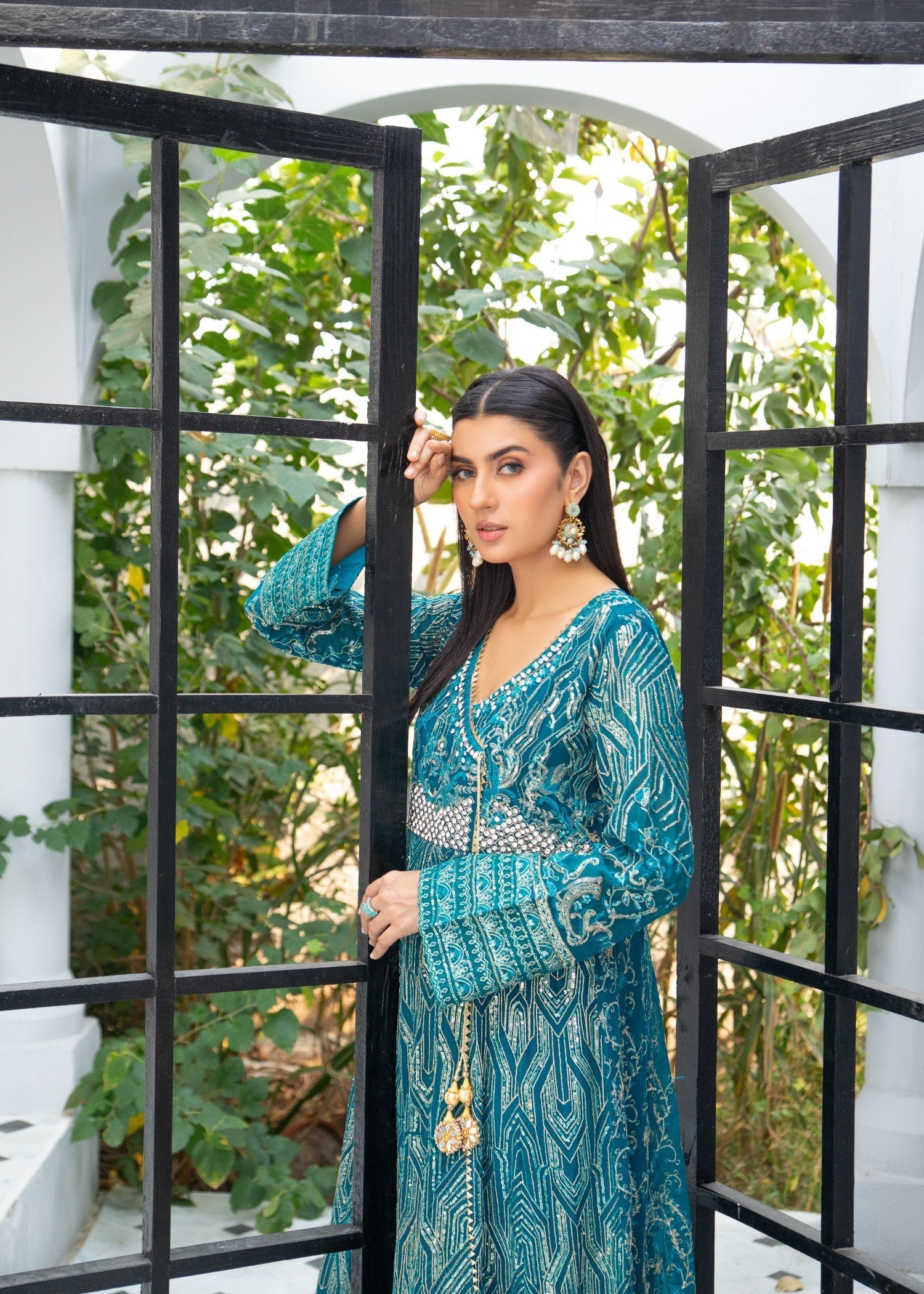 Manahils KURTI 105 TEAL Women 3pcs