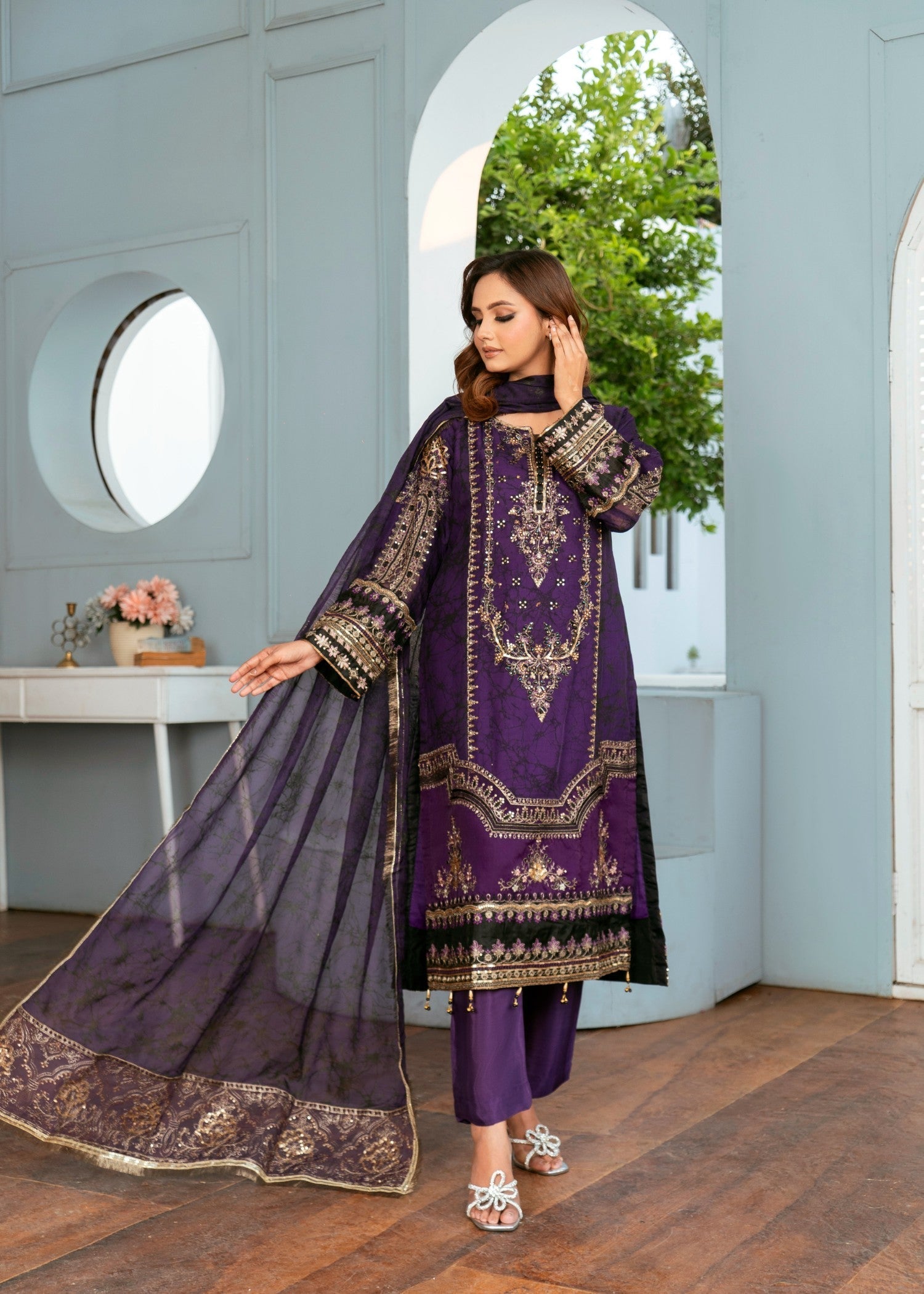 Pehnawa Fashion PURPLE PEARL Women 3pcs