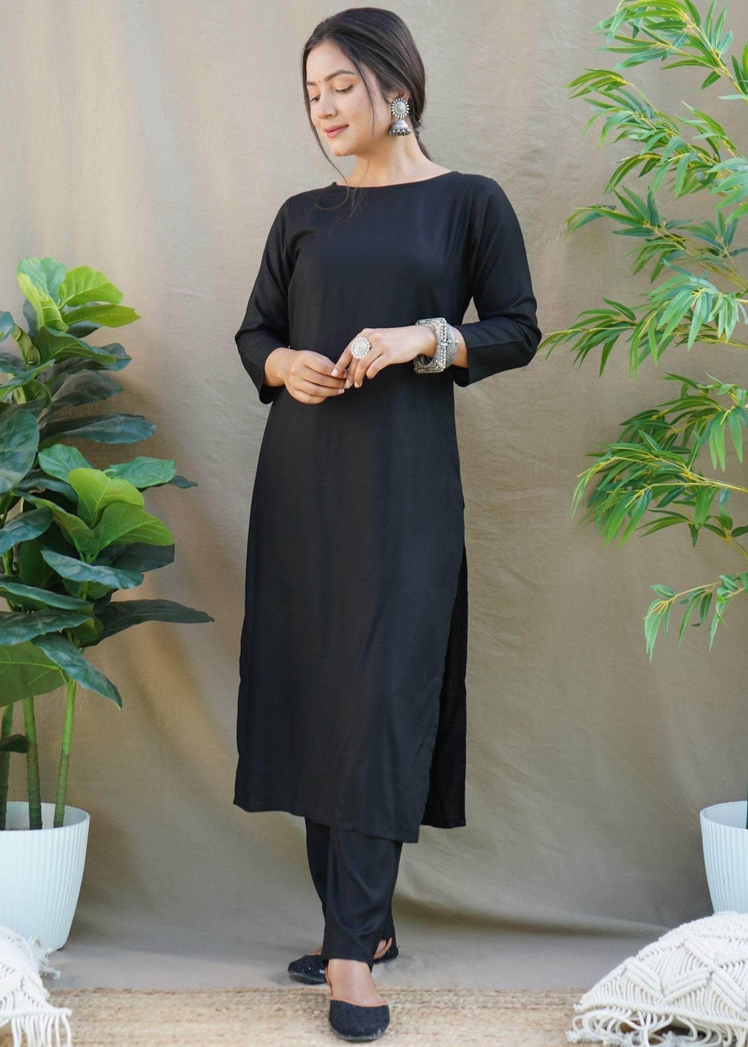 Zeekstore Black Basic Women 2pcs